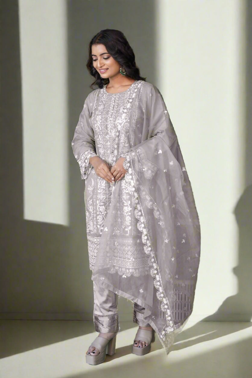 Ethereal Thread Bloom Pakistani Suit LXPK0052