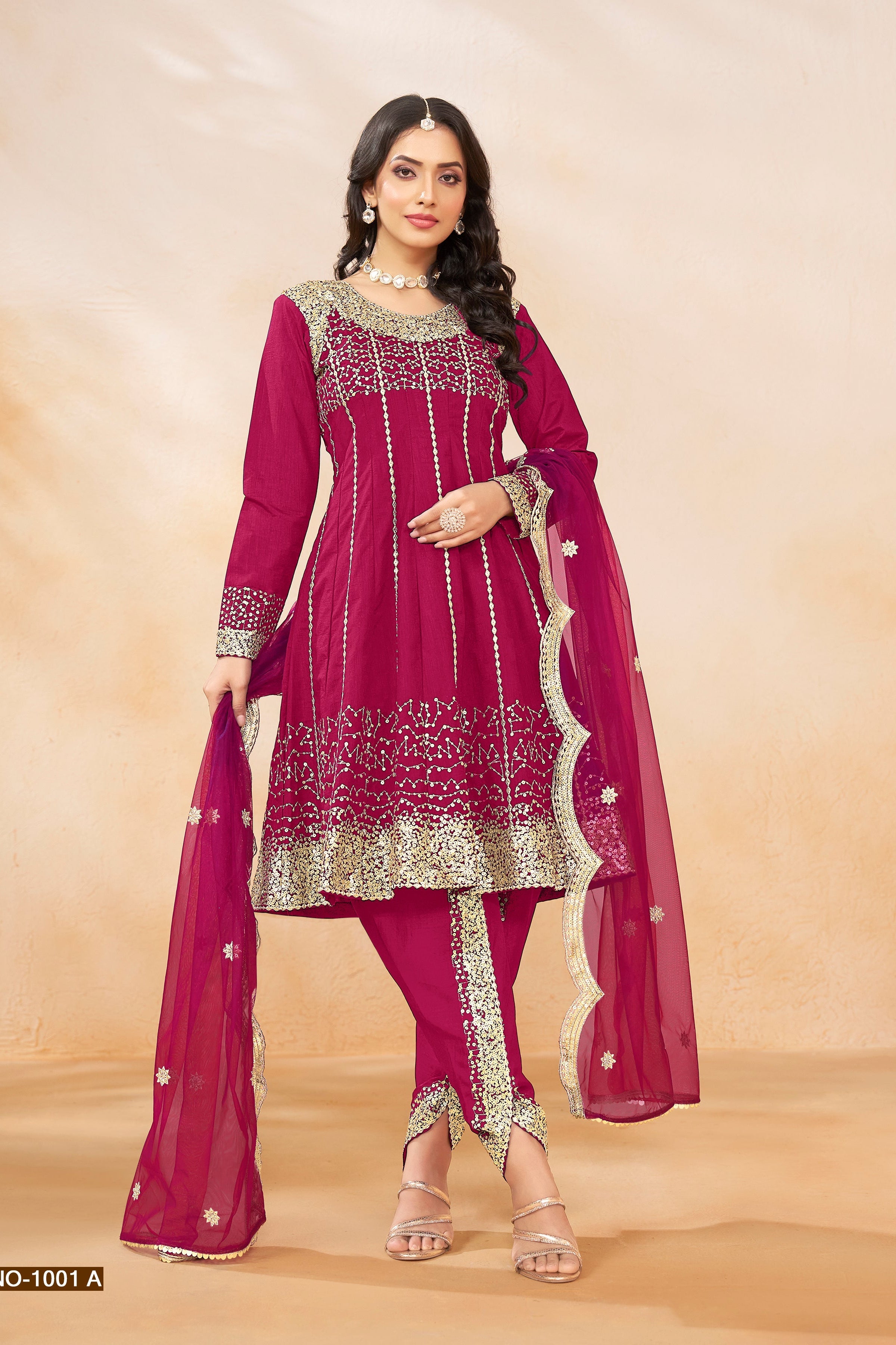 ART SILK FABRIC DESIGNER SUIT EAST0018