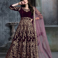 Velvet Embrace Designer Gown LXGW0001