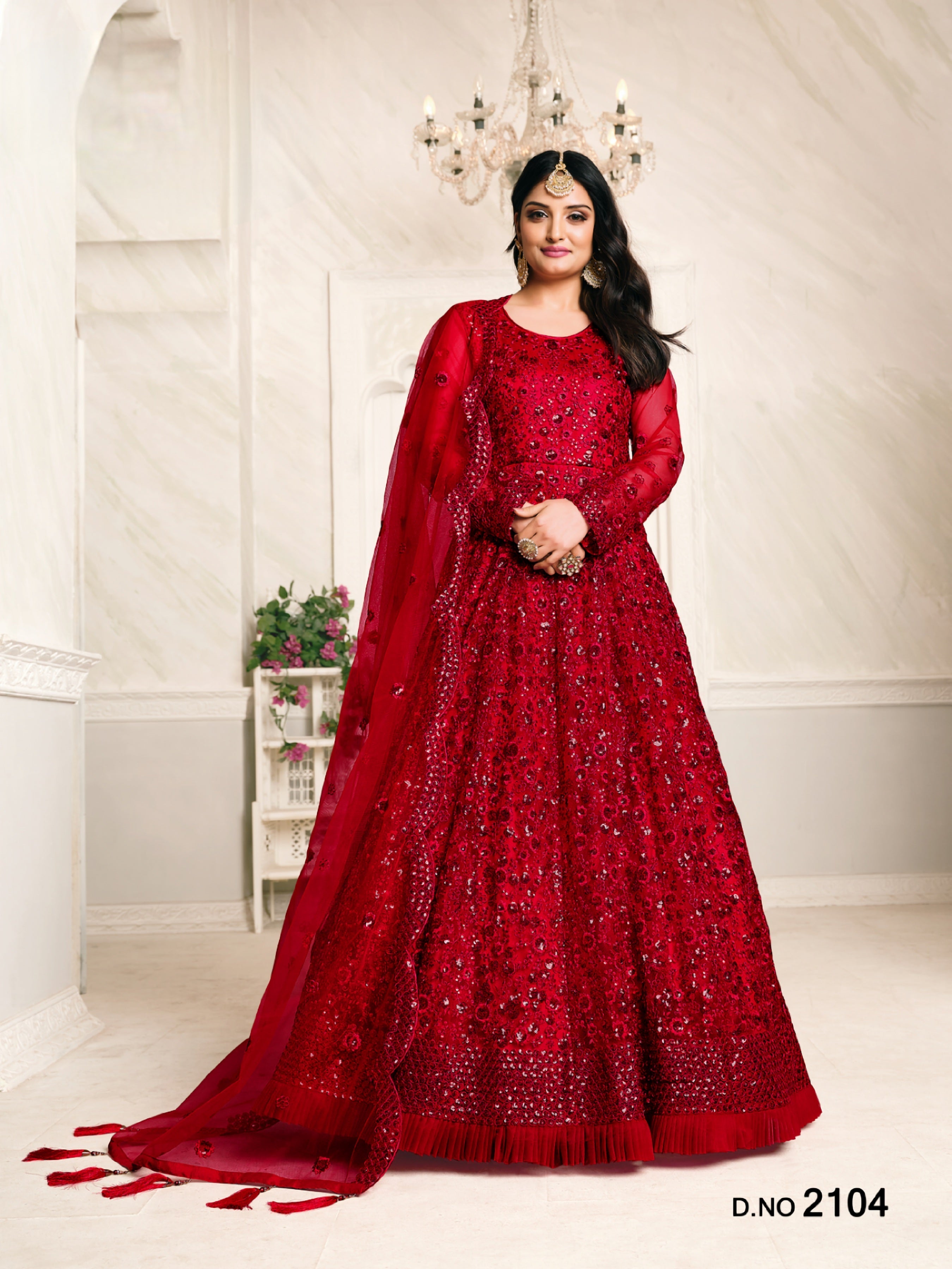 Mystic Grace Embroidered Gown LXGW0007