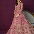 Embroidered Designer gown on net fabric LXGW0018