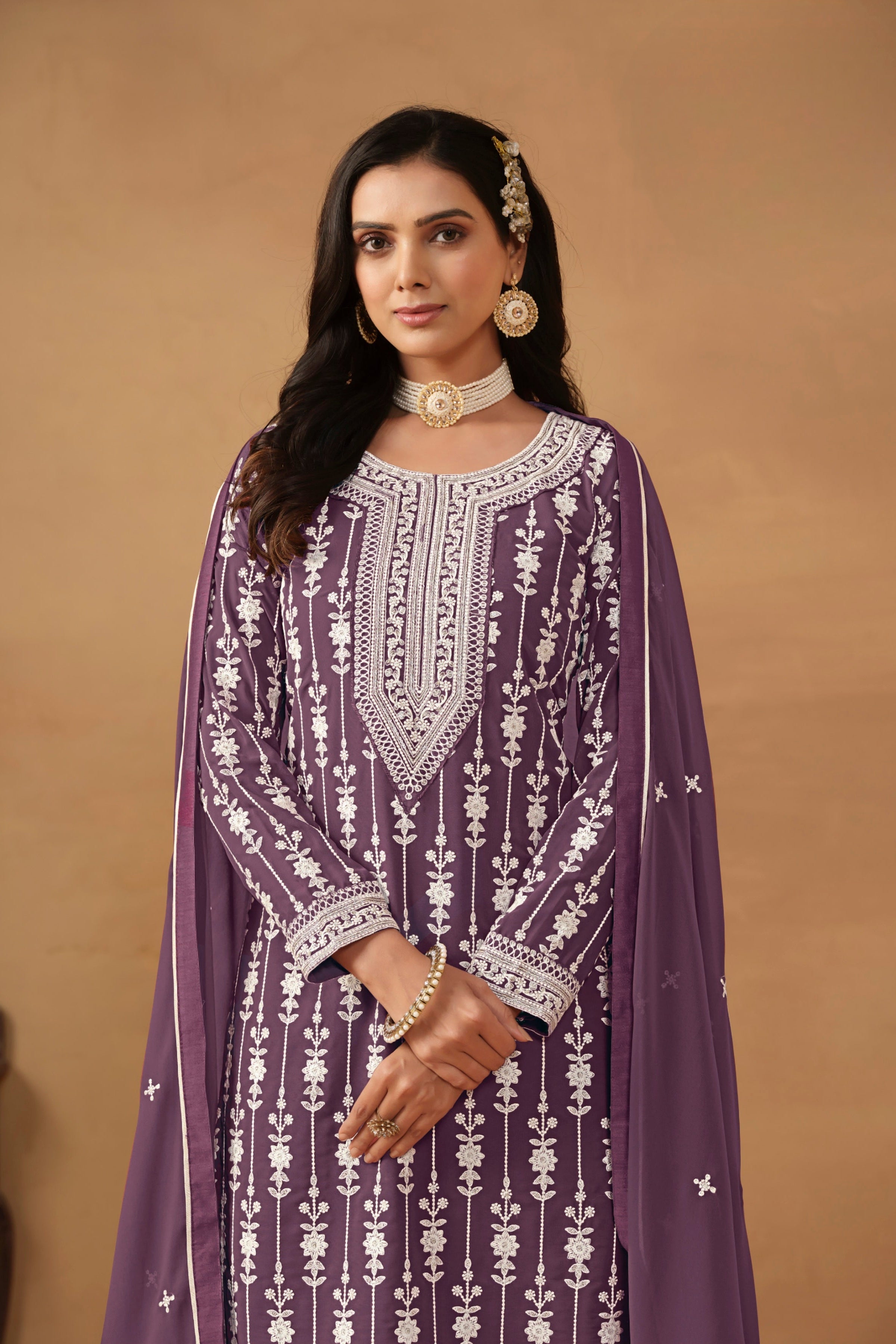 Heavy Embroideried Sharara EASR0066