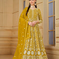 Faux georgette Designer Gown LXGW0019