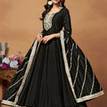 Silken Majesty Embroideried Gown EAGW0066