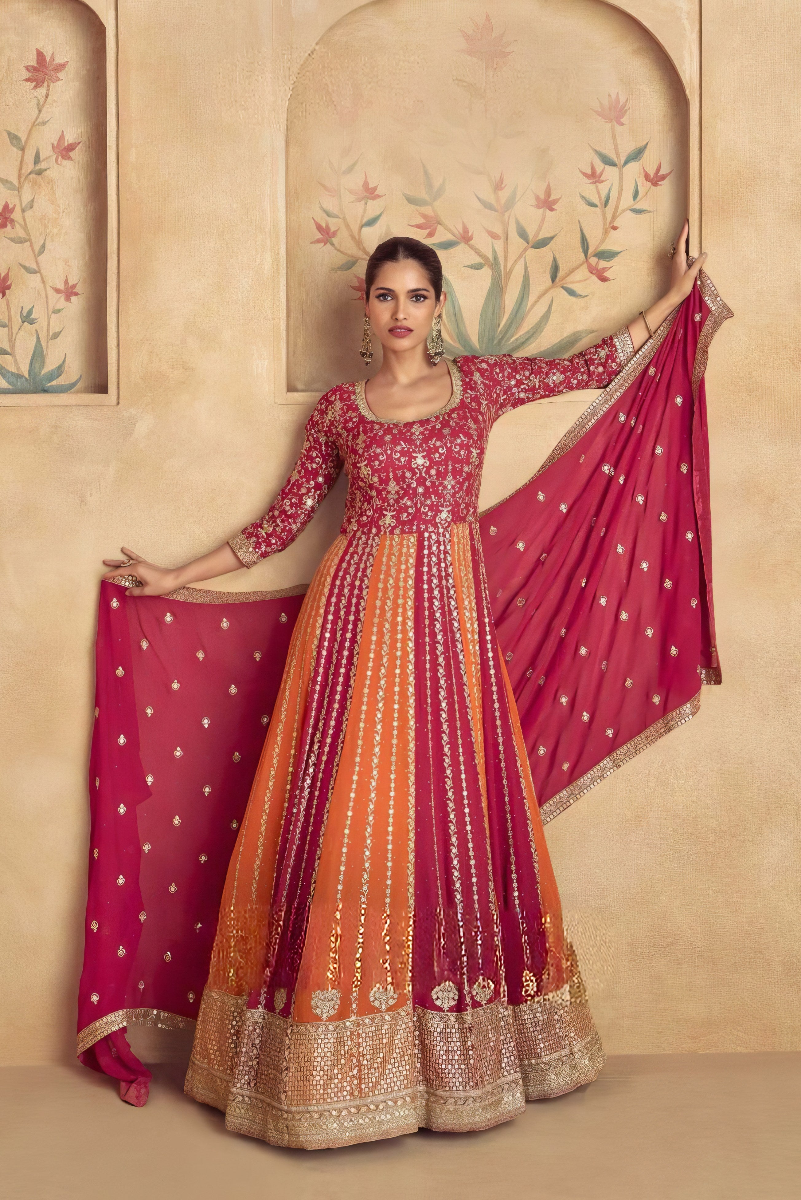 Flowing Luxe Real Georgatte Fab Gown LXGW0038