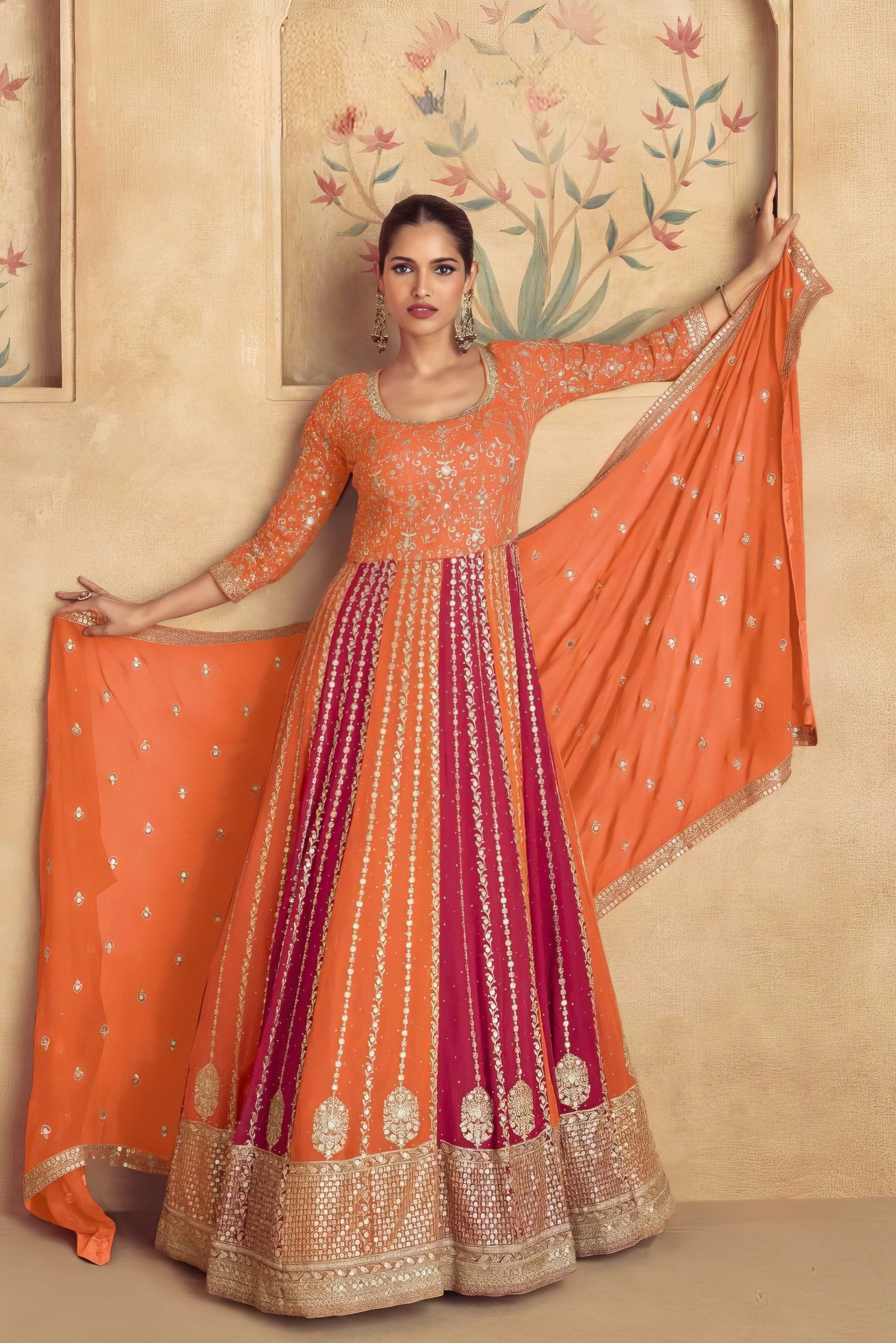 Flowing Luxe Real Georgatte Fab Gown LXGW0038