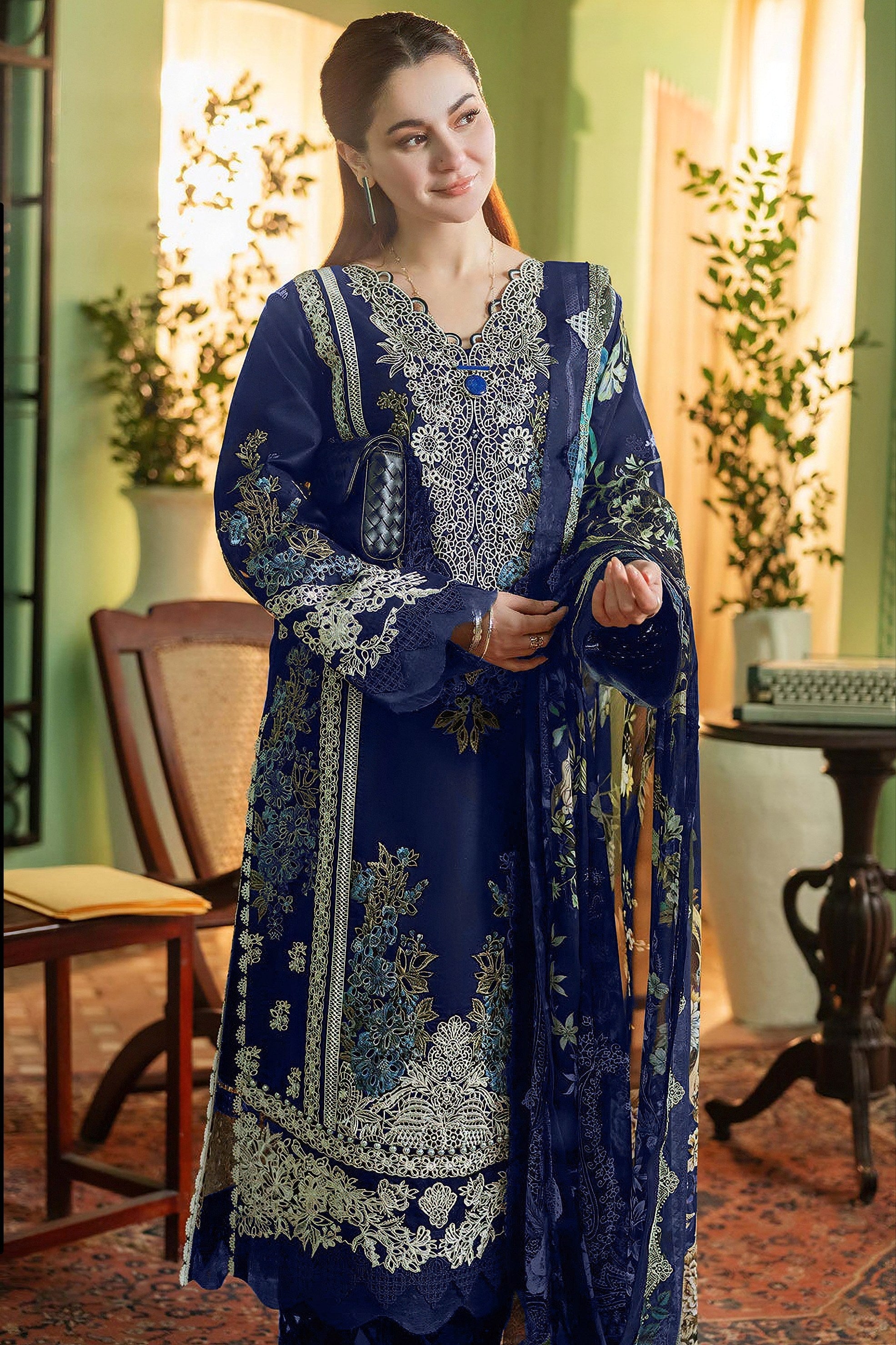 With Embroidered Pakistani suit LXPK0023