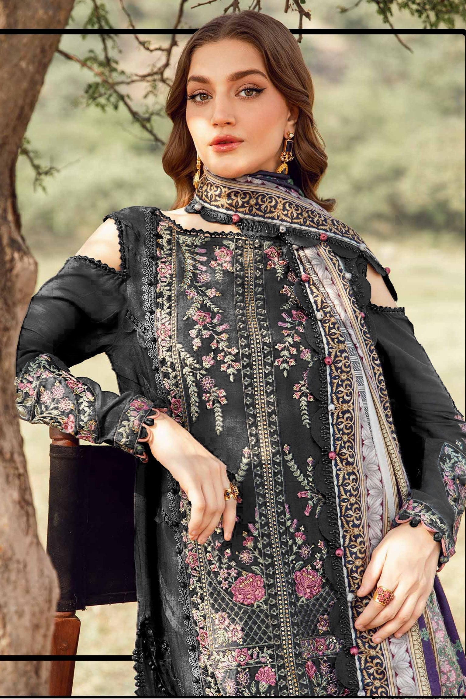 Rayon Rhythm Embroidered Pakistani suit LXPK0021