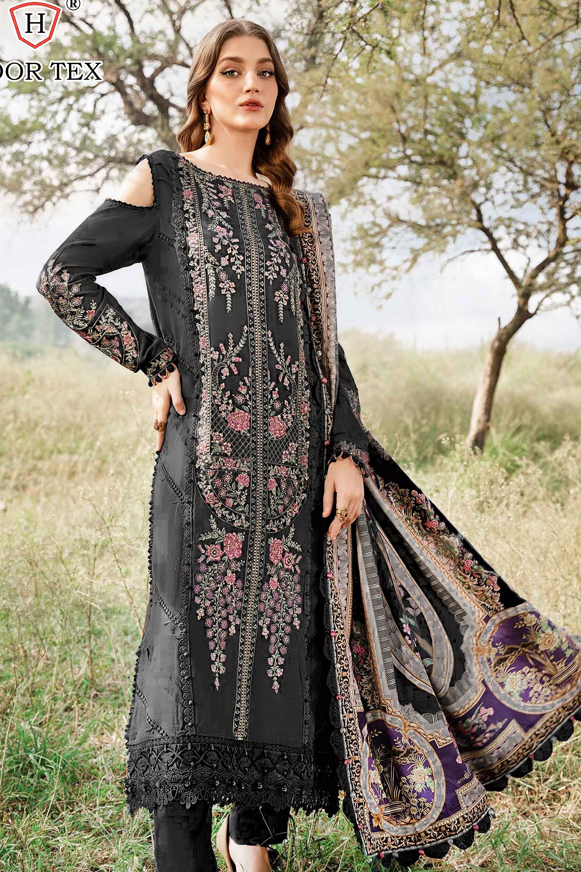 Rayon Rhythm Embroidered Pakistani suit LXPK0021