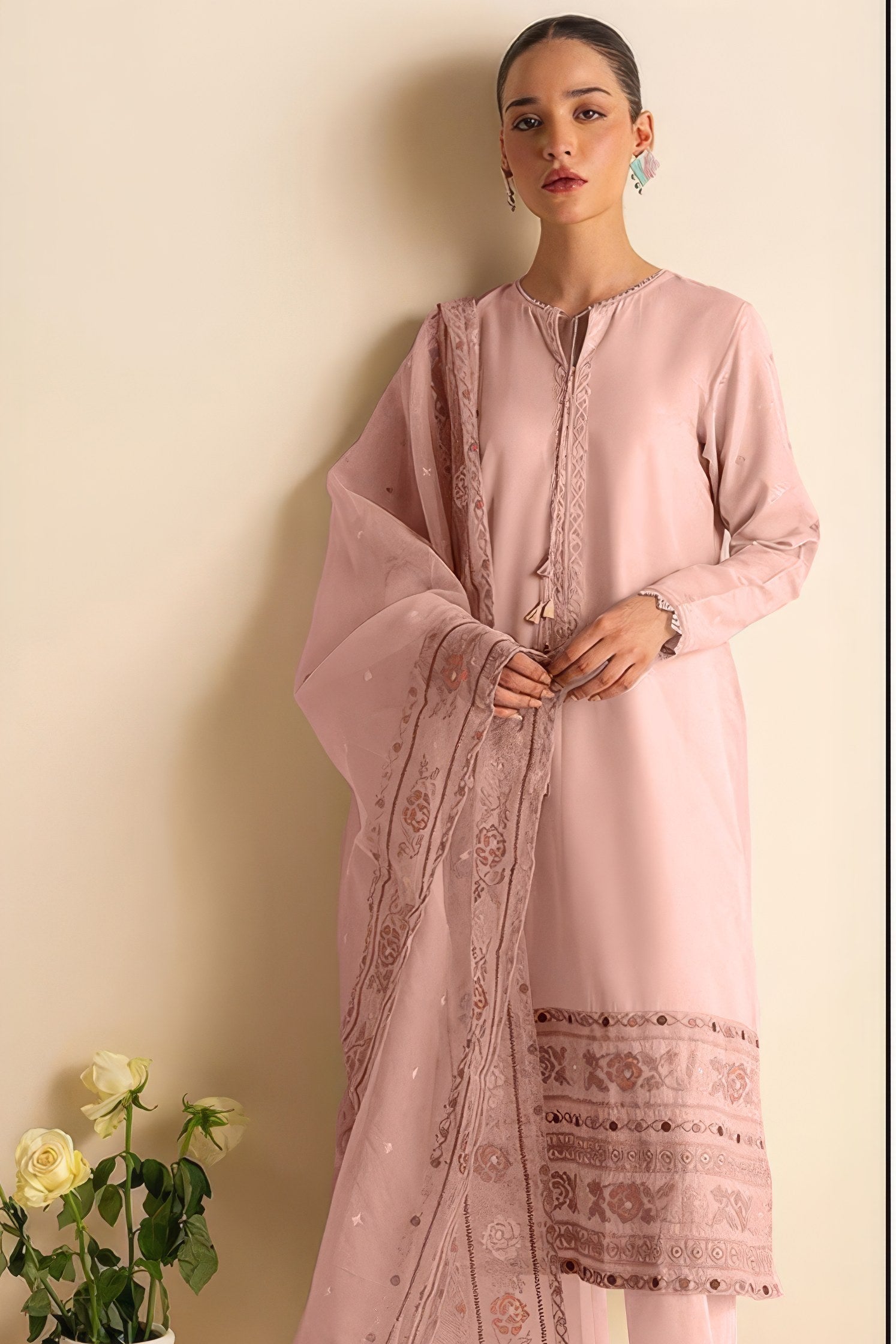 ViscoS Silk With Embroidered Pakistani suit LXPK0024