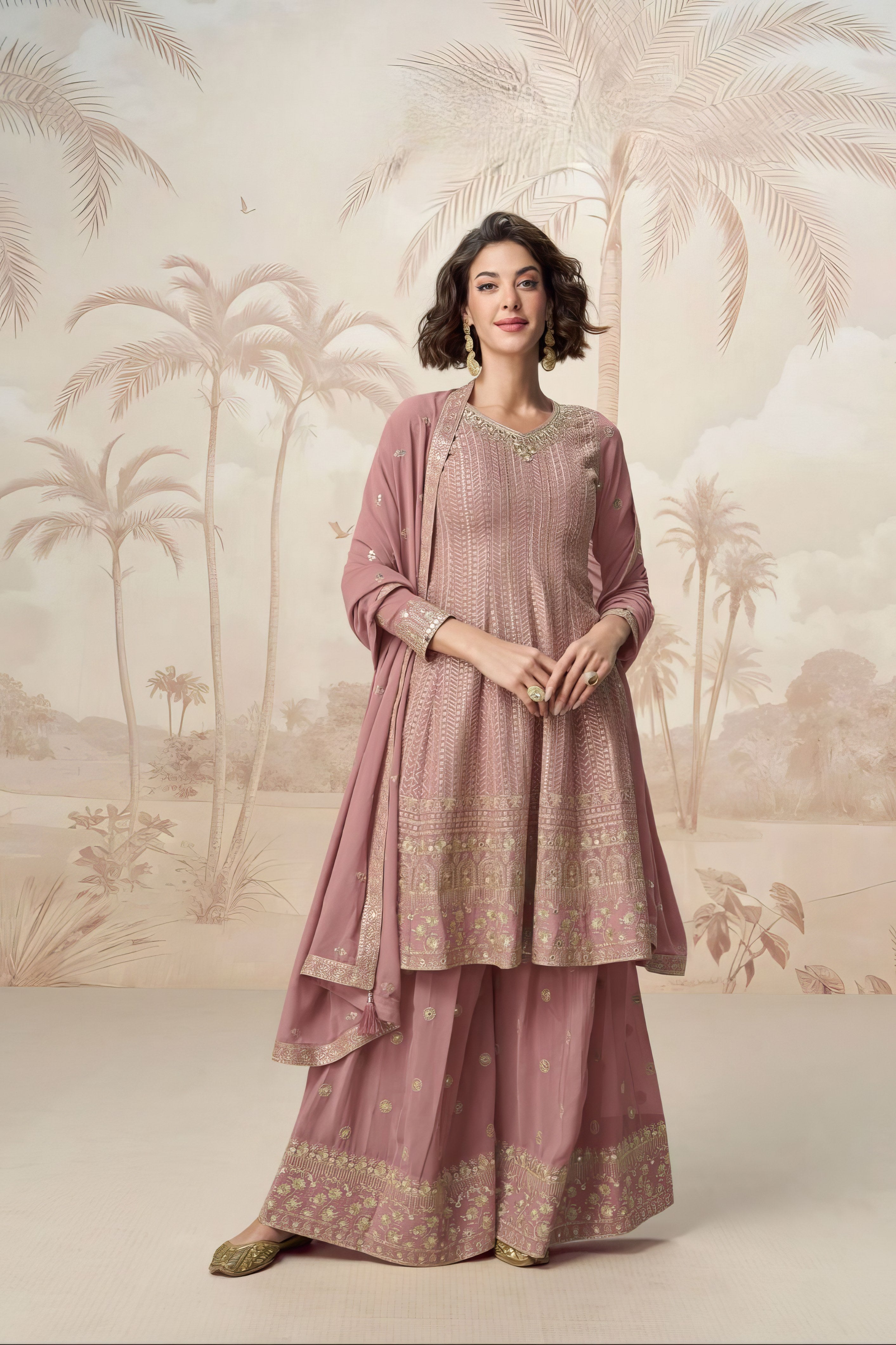 Georgette Bloom Premium sharara LXSR0045