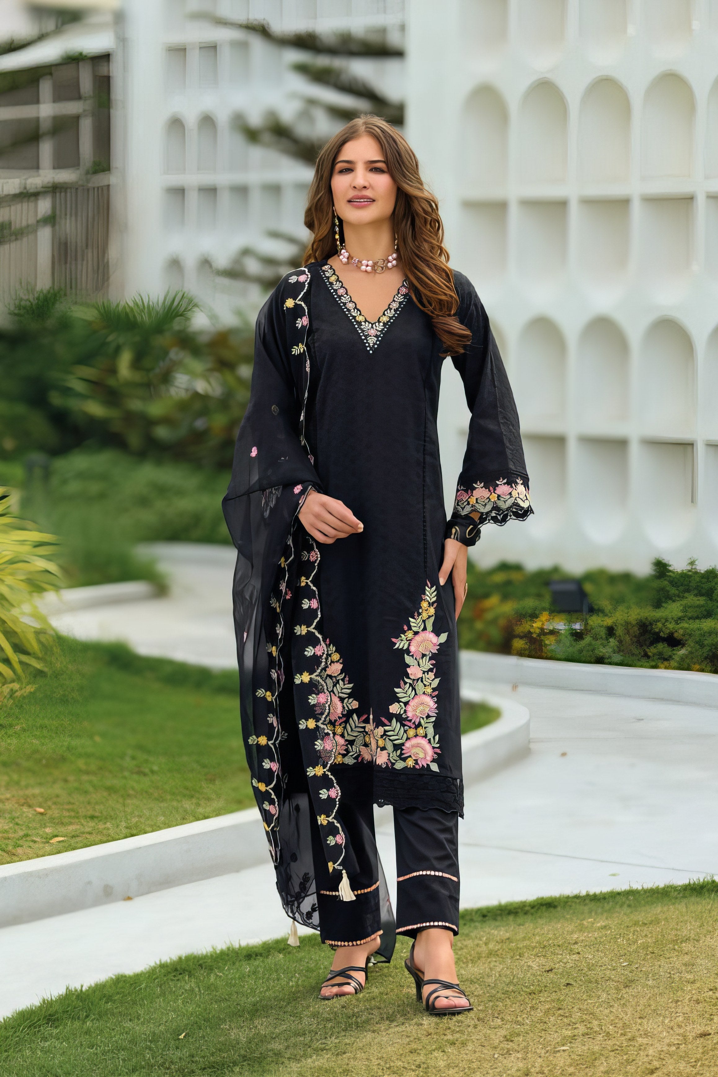 Aayat Bloom Pure Cotton Pakistani suit LXPK0005