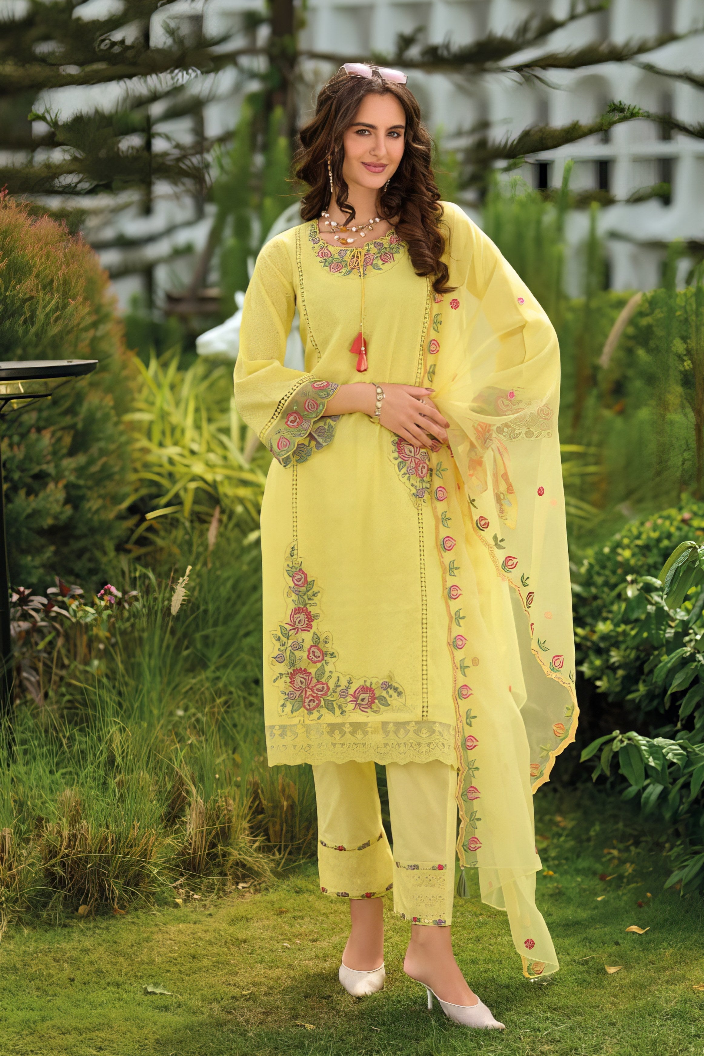 Floral Design Pakistani suit LXPK0008
