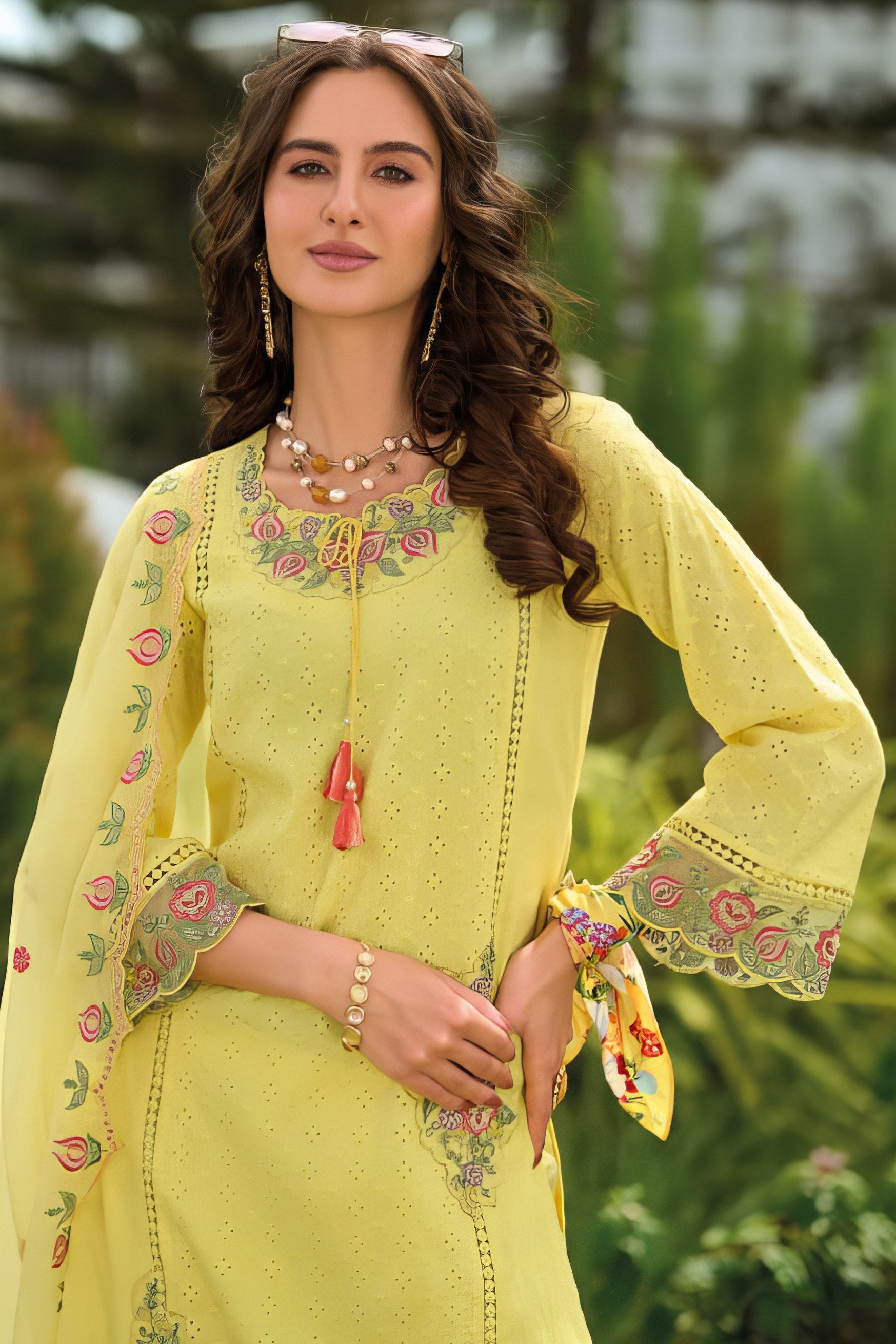 Floral Design Pakistani suit LXPK0008