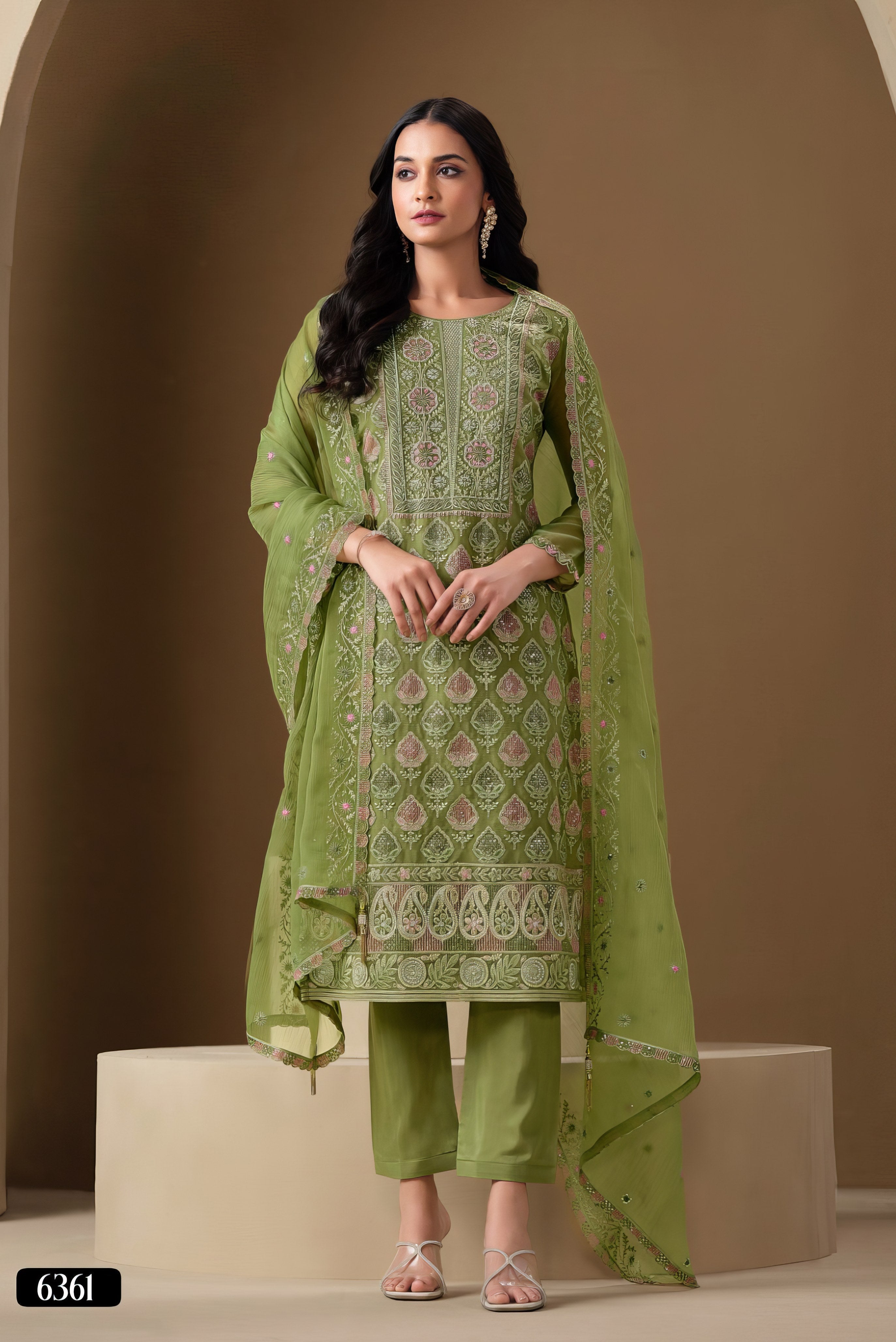 Swarovski Aura Embroidred Pakistani suit LXPK0009