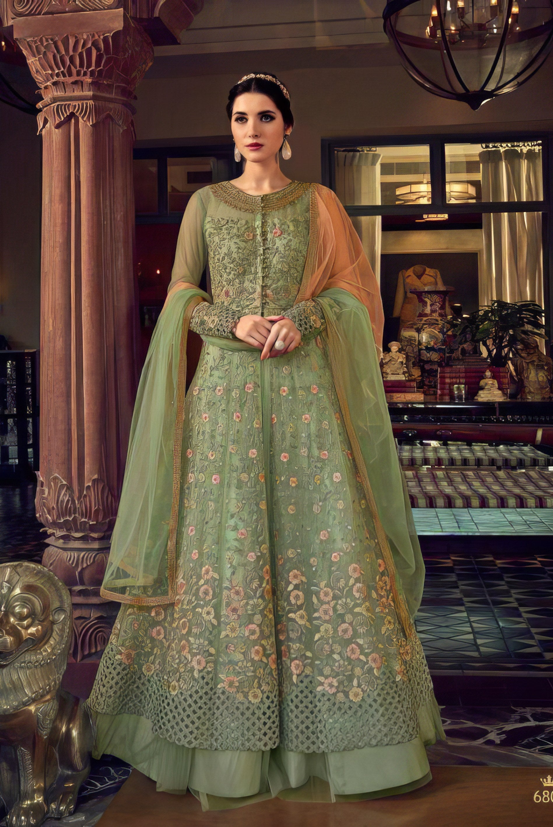 Heavy Bonglory Silk Luxury Gown LXGW0032