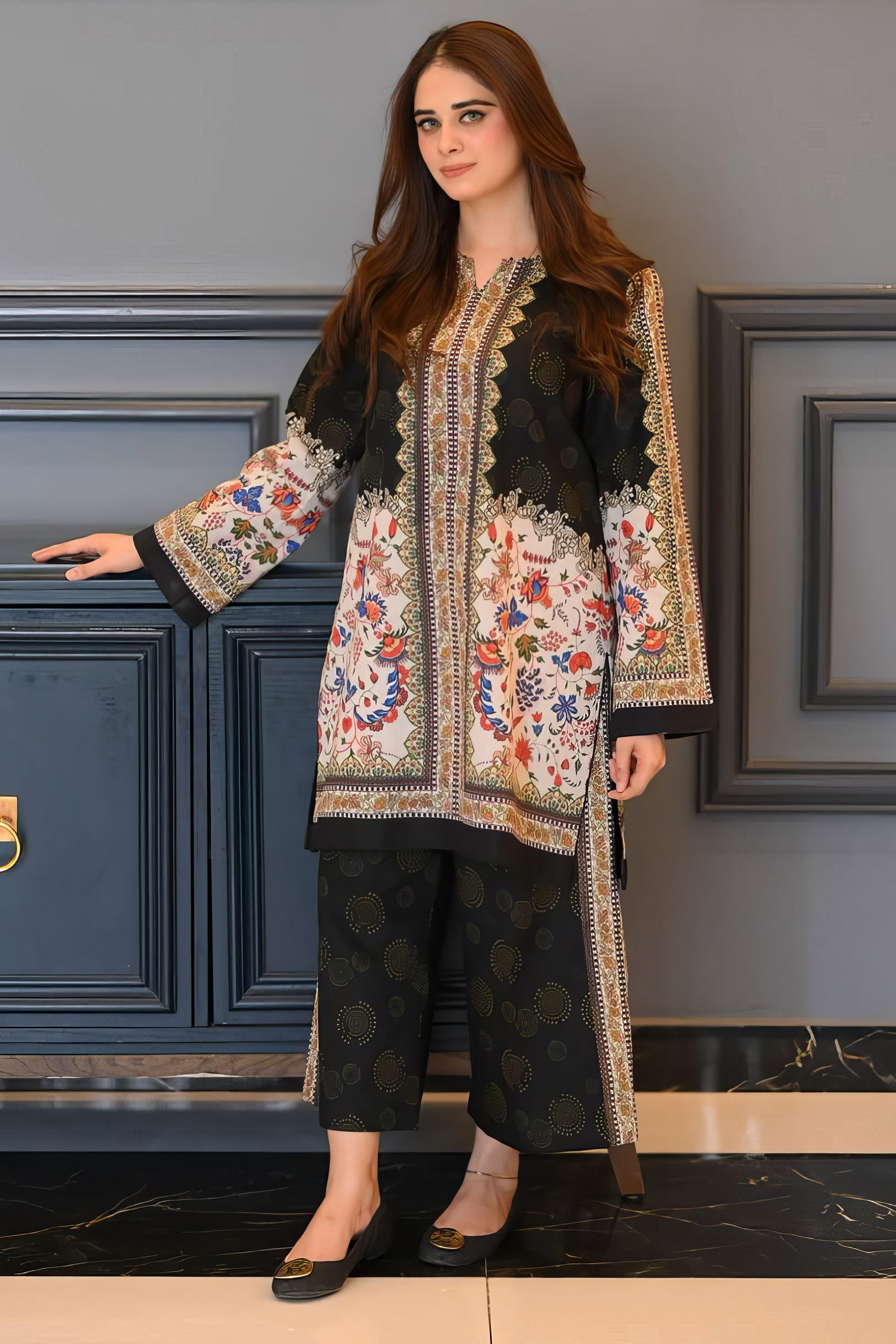 Natural Crepe Digital Printed CO'ORD SET CD0021