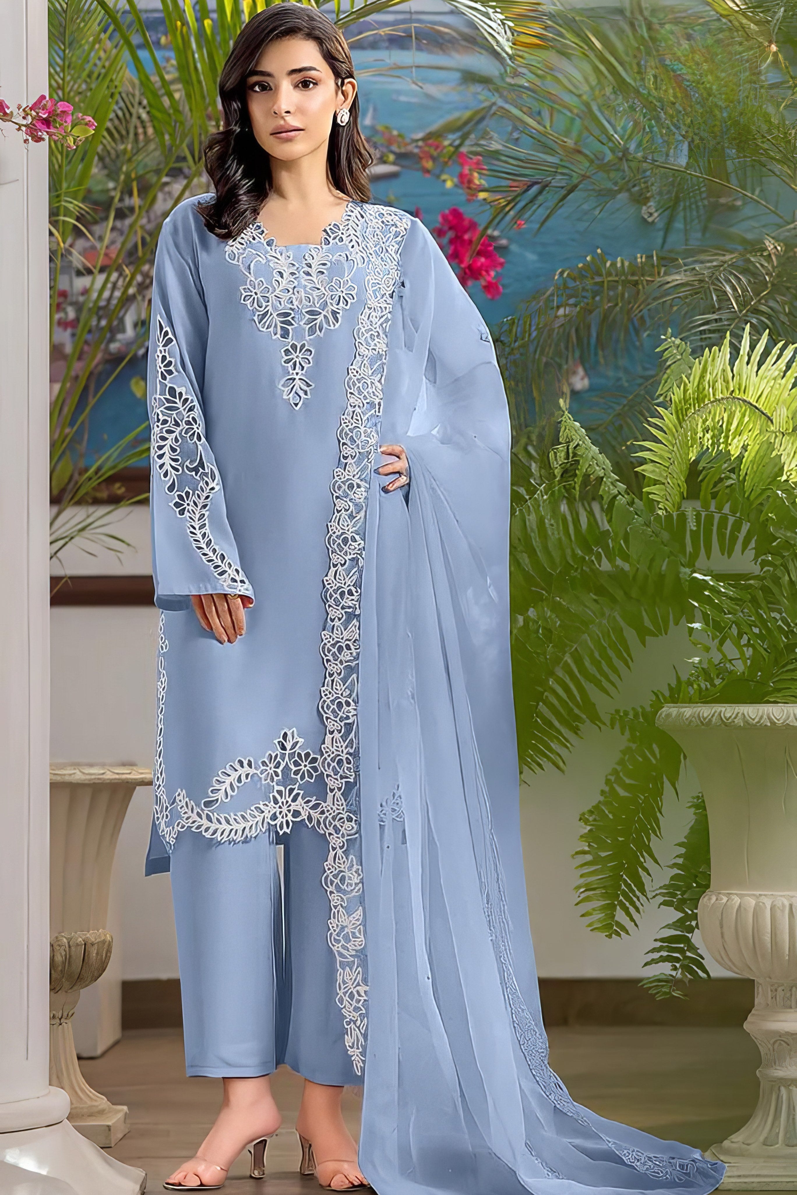 Rihana Embroidered Zam Pakistani Suit LXPK0075