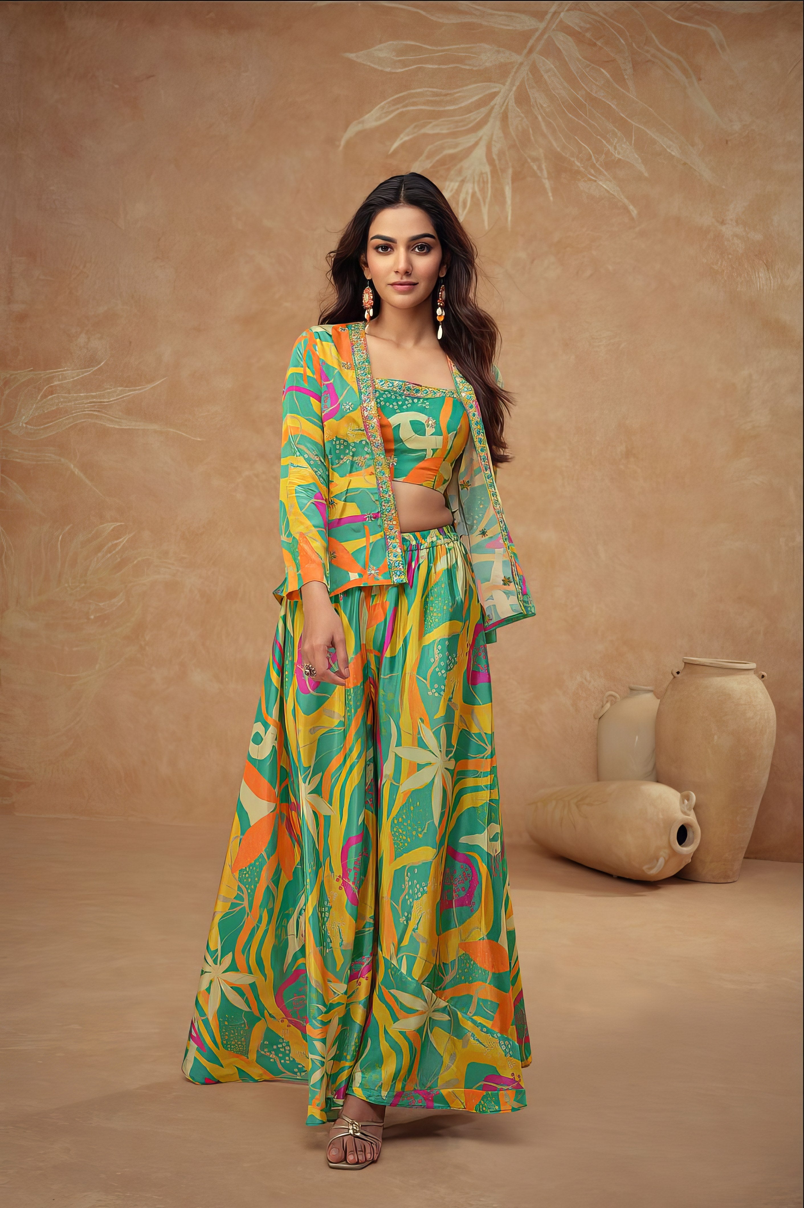 Digital Printed Premium Sharara LXSR0062