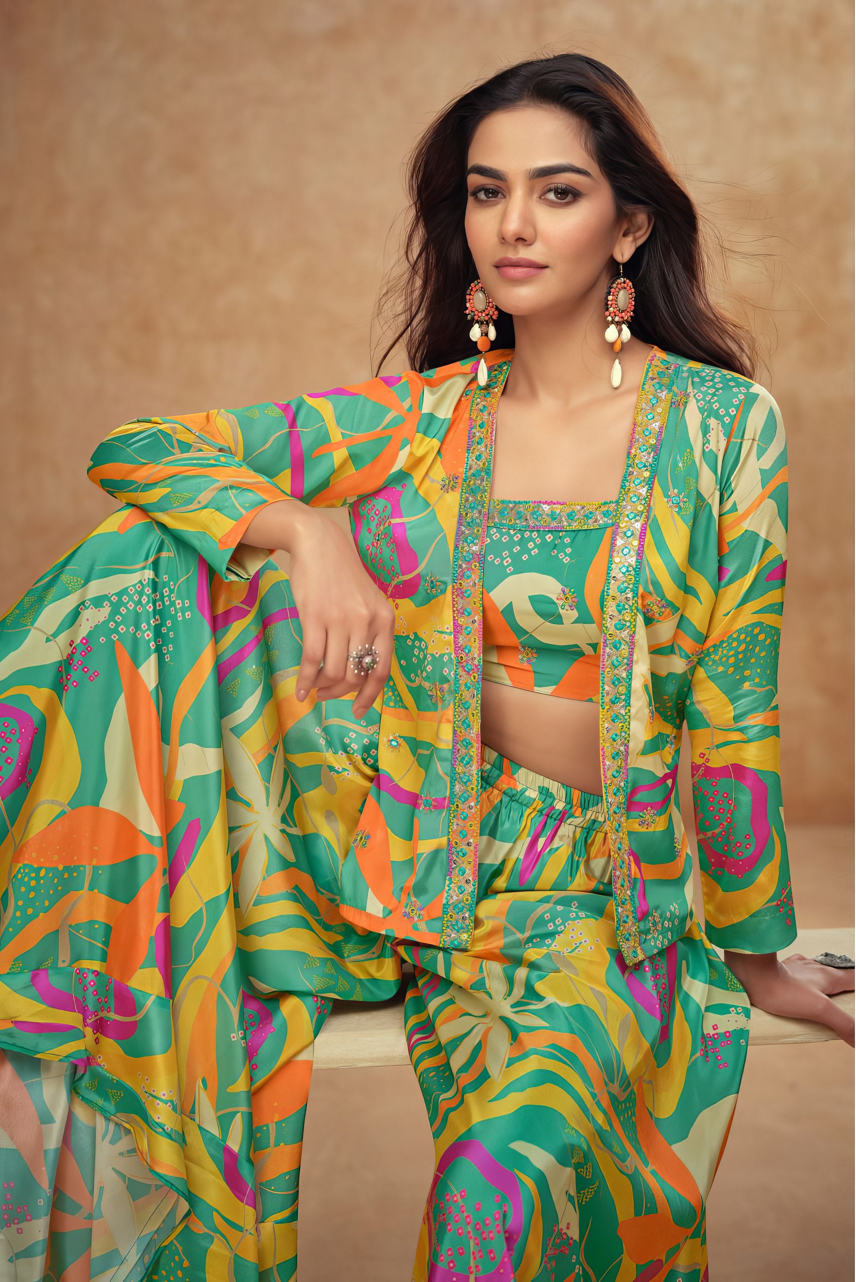 Digital Printed Premium Sharara LXSR0062