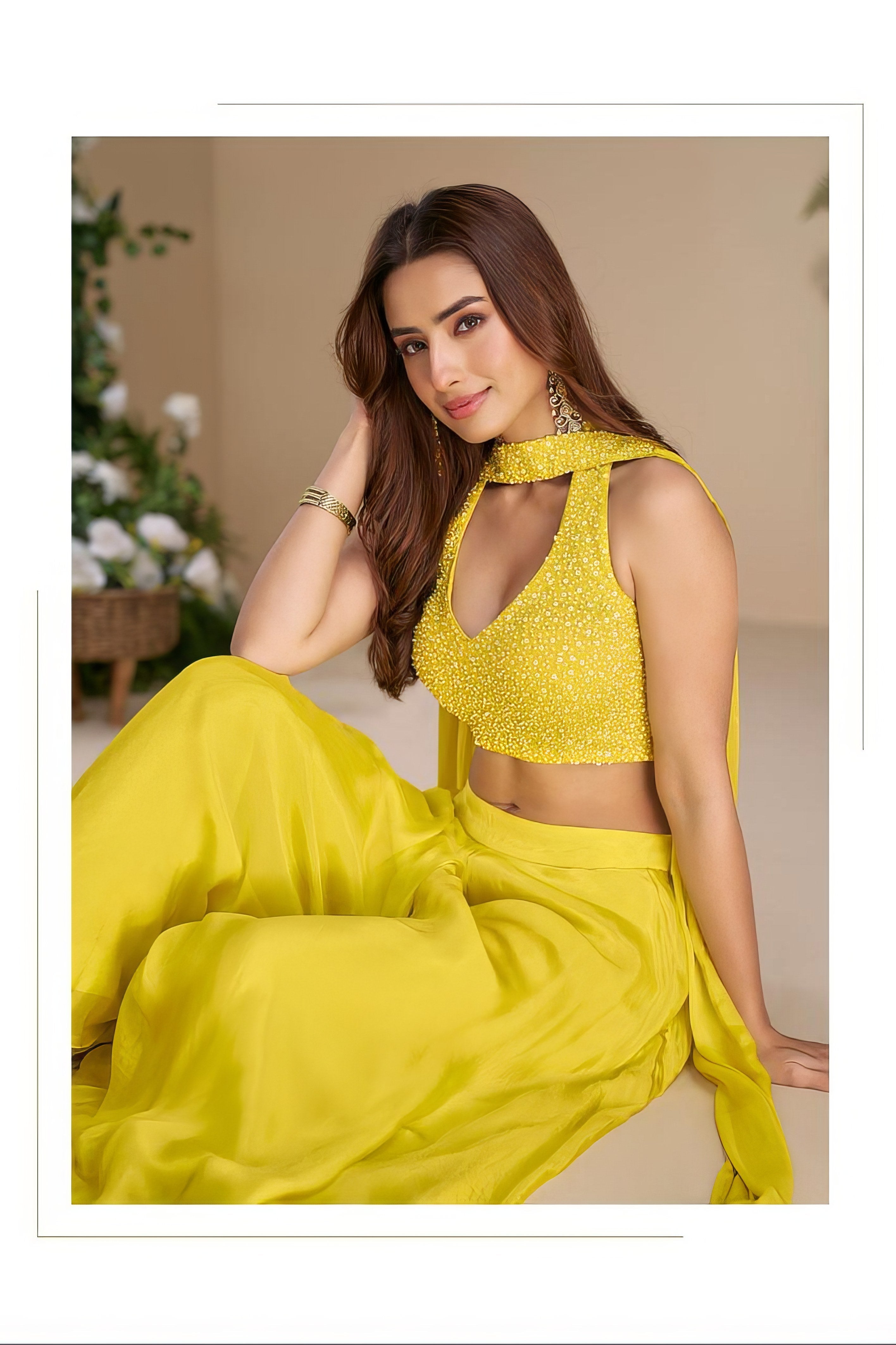 Sunshine Glow Premium Sharara LXSR0065