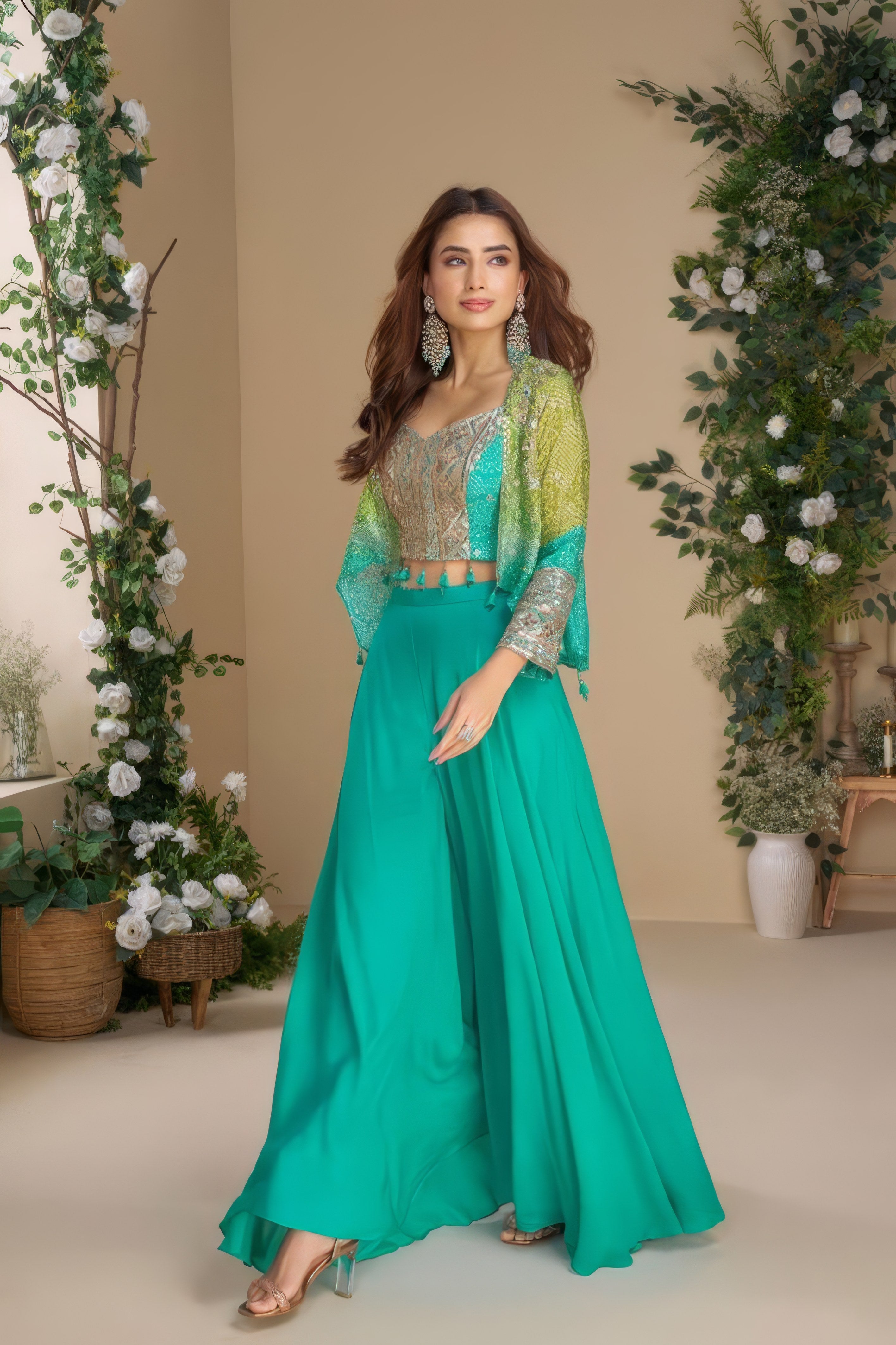 Emerald Glow Ensemble Sharara LXSR0067