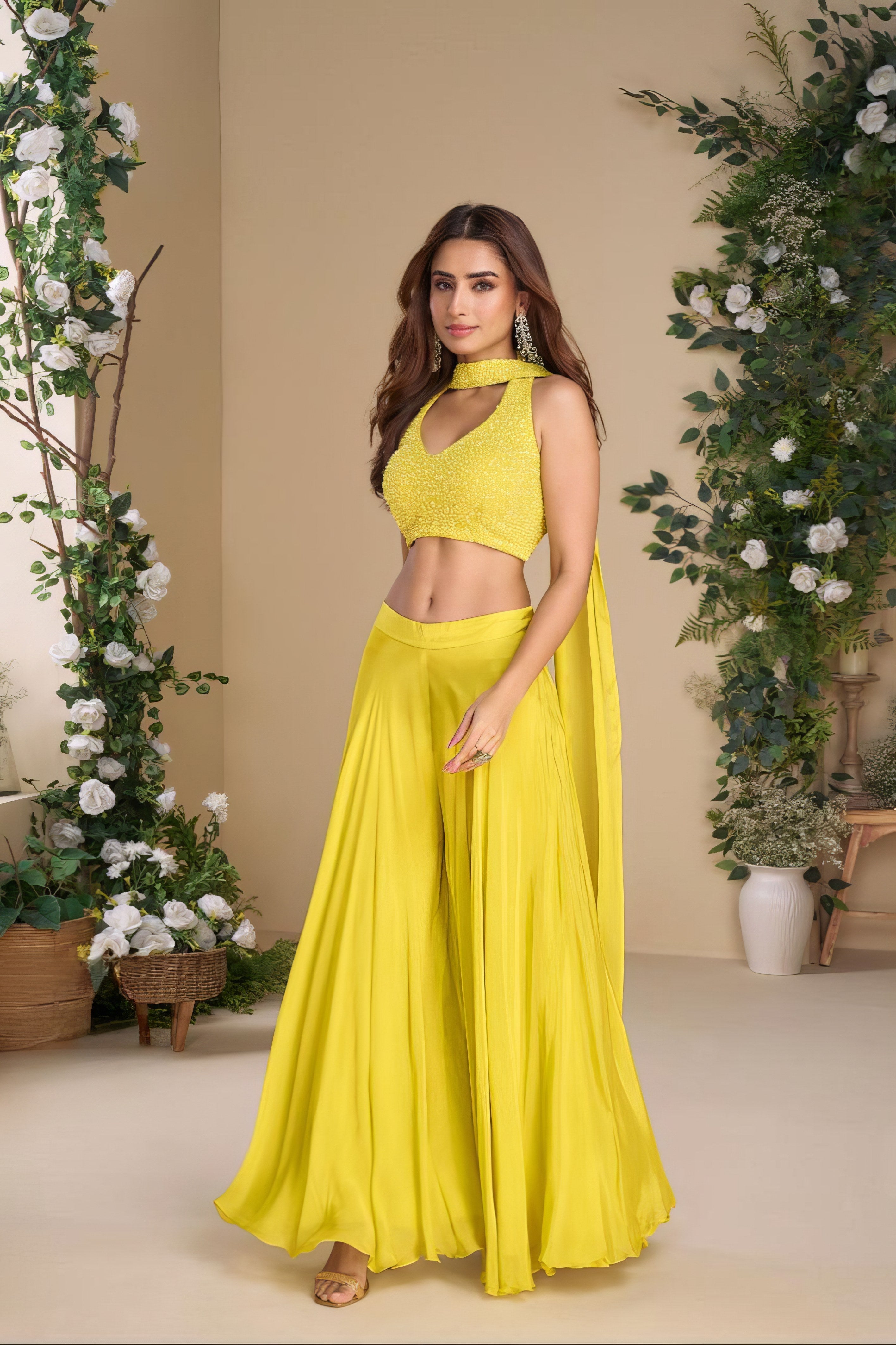 Sunshine Glow Premium Sharara LXSR0065