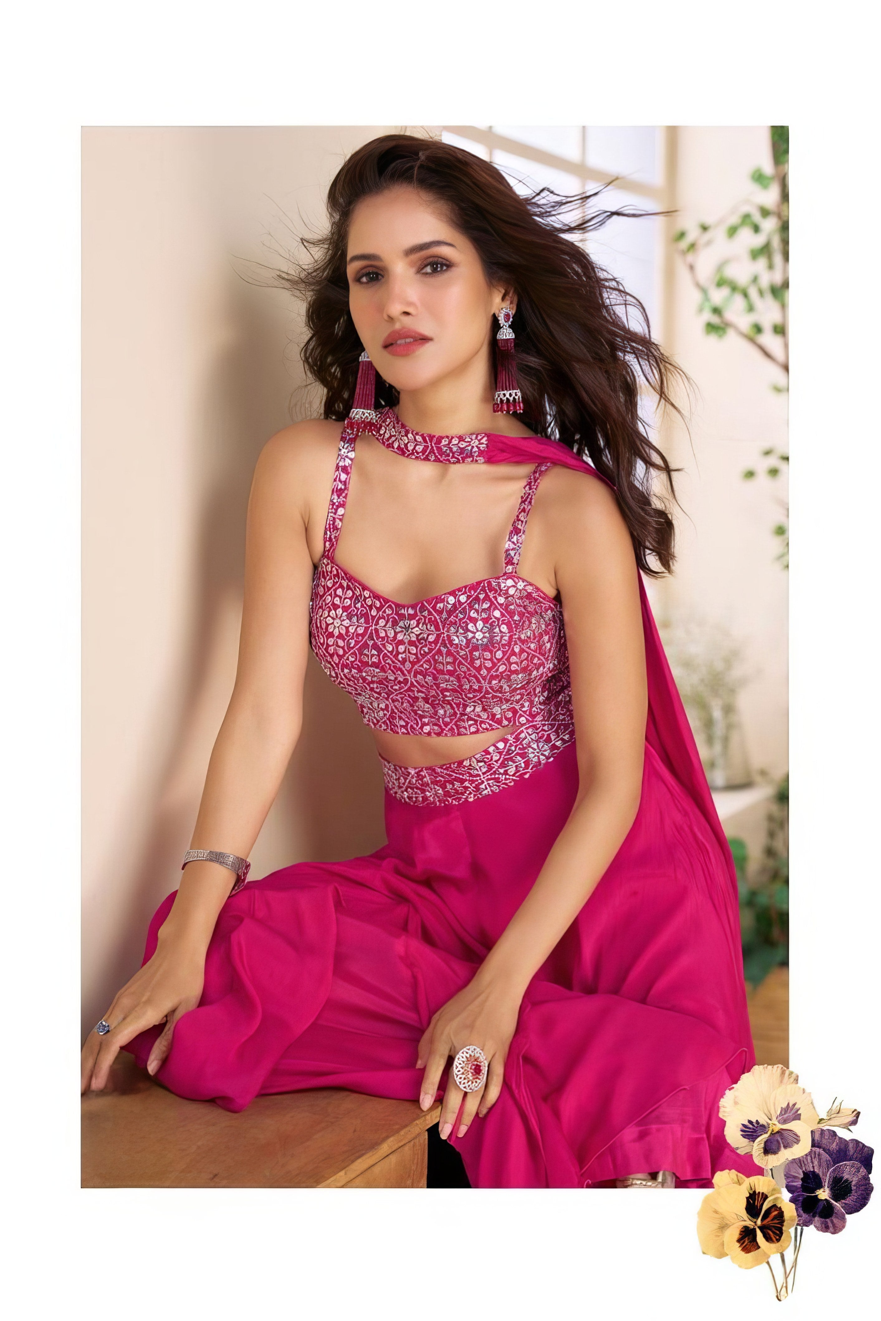 Premium Georgette Sharara LXSR0064