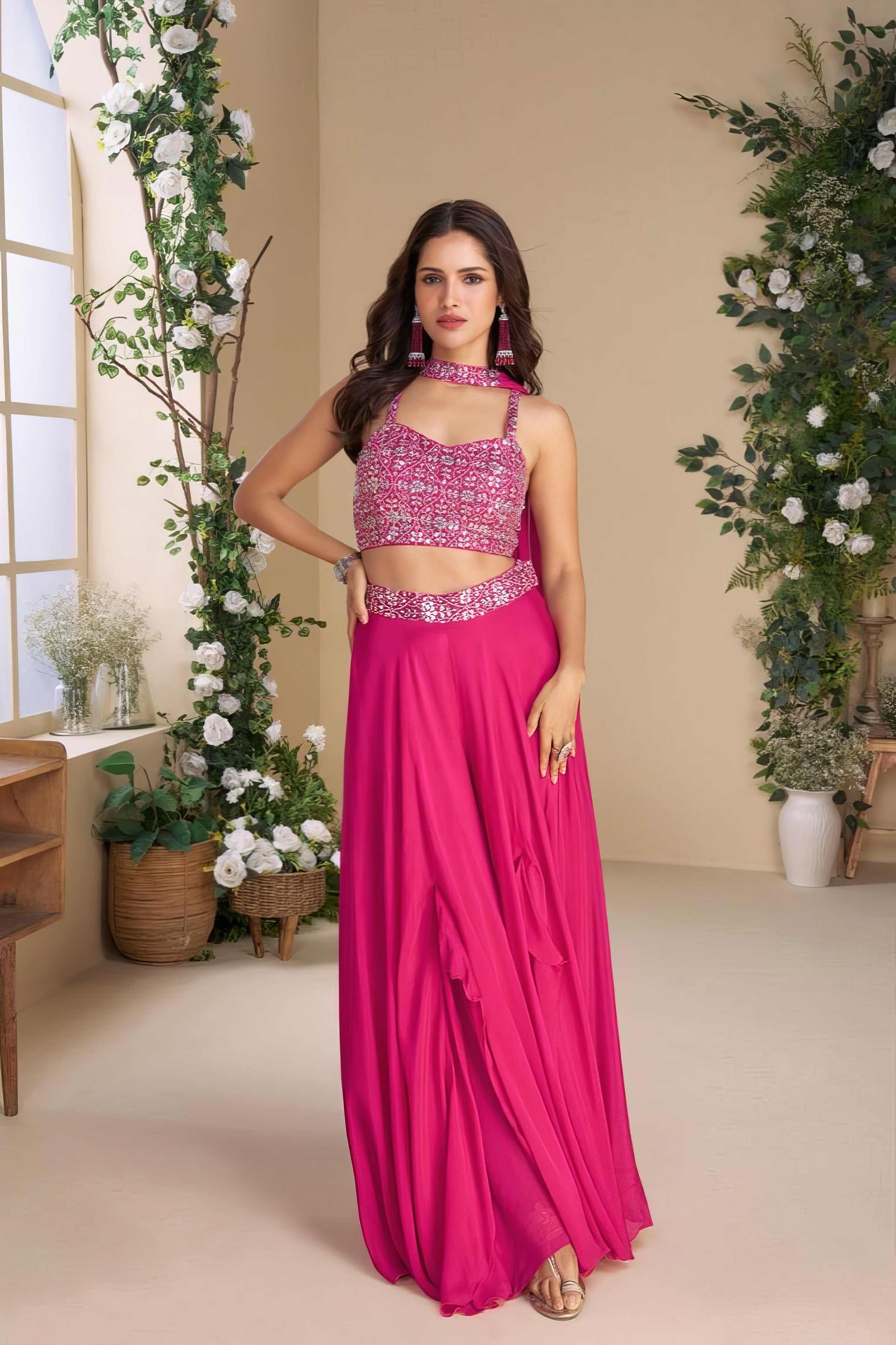 Premium Georgette Sharara LXSR0064