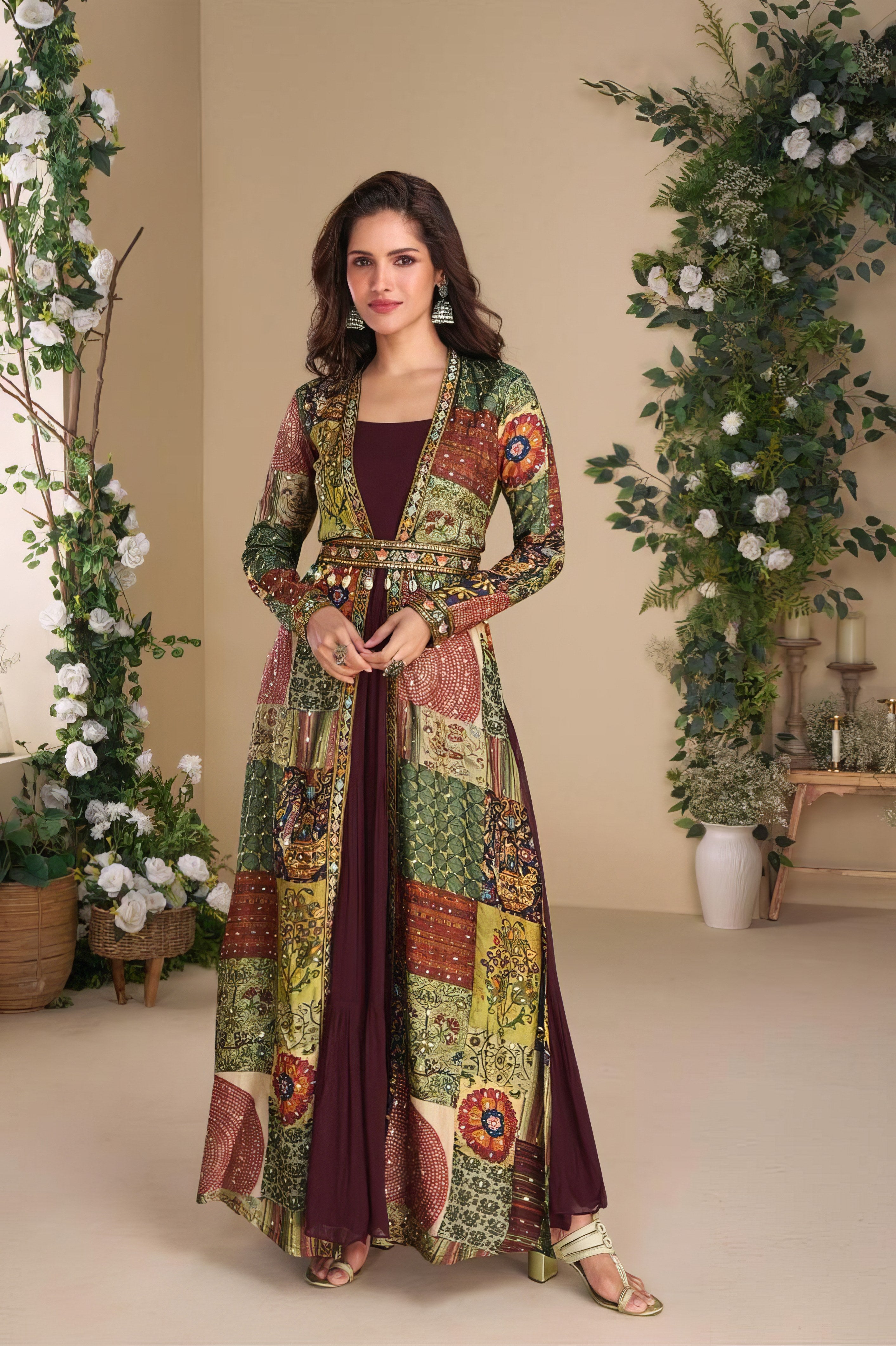 Nayra Silk Charm Premium Gown LXGW0041