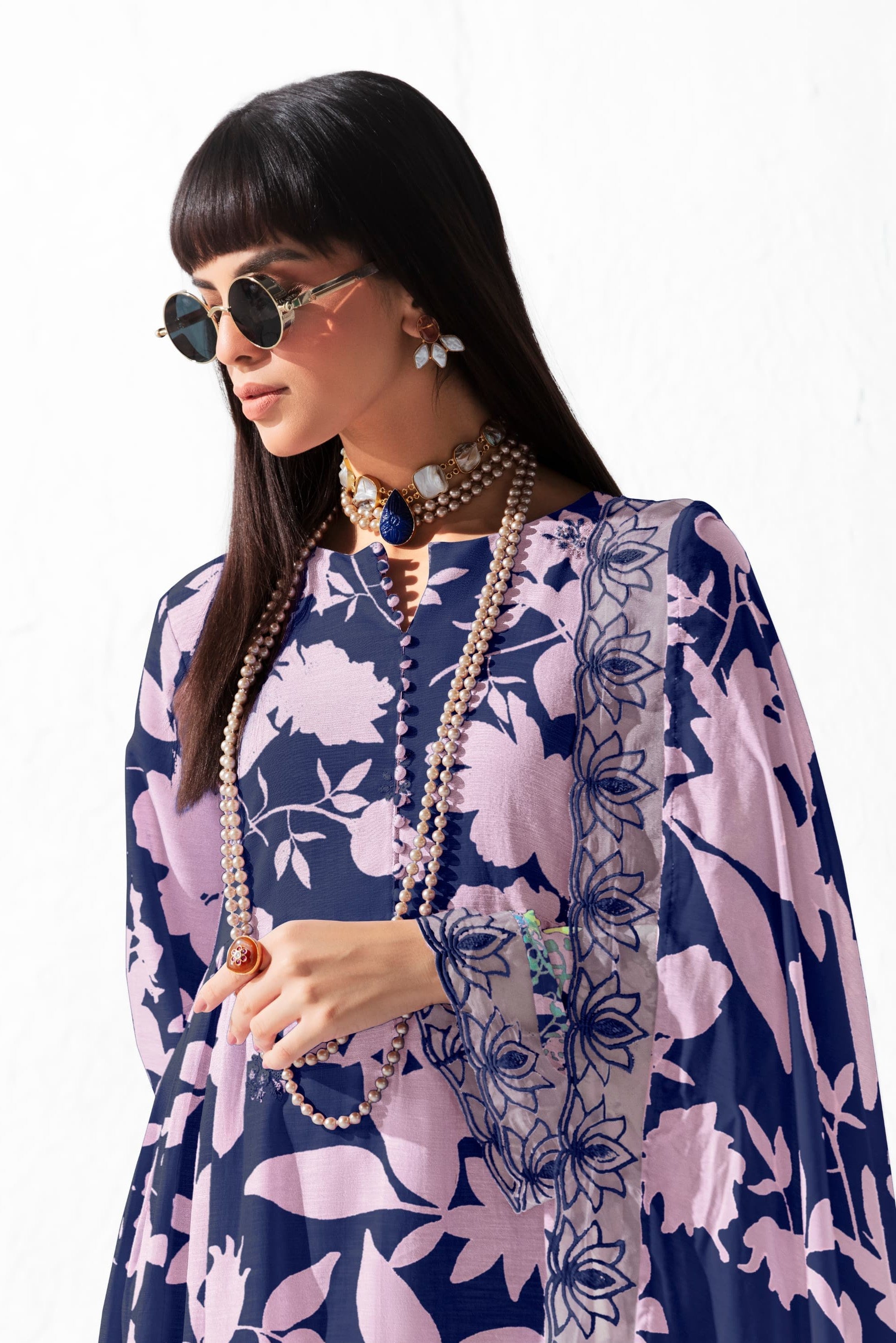 Zahra Muslin Charm Luxury Suit LXST0049