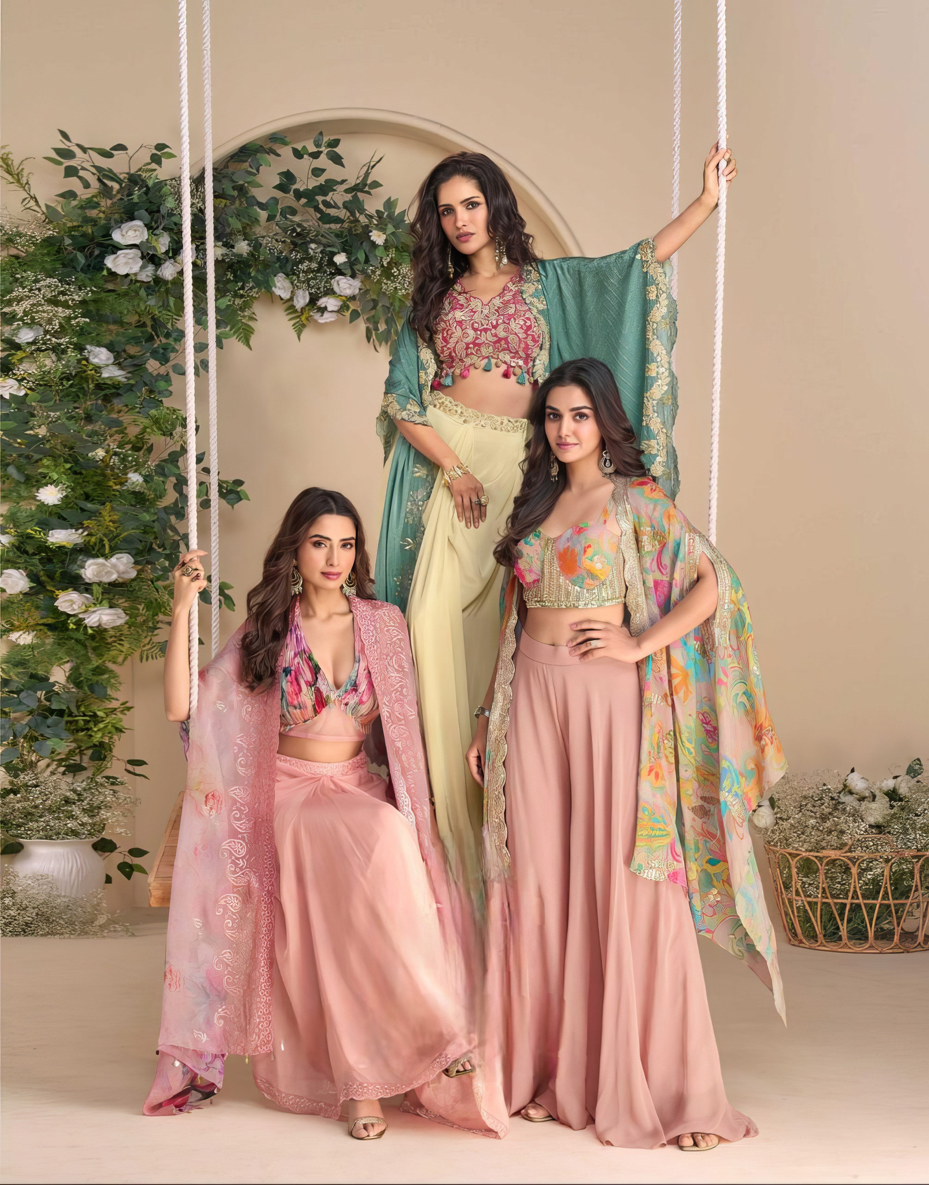 Petal Whisper Chinon Lehenga LXLG0021