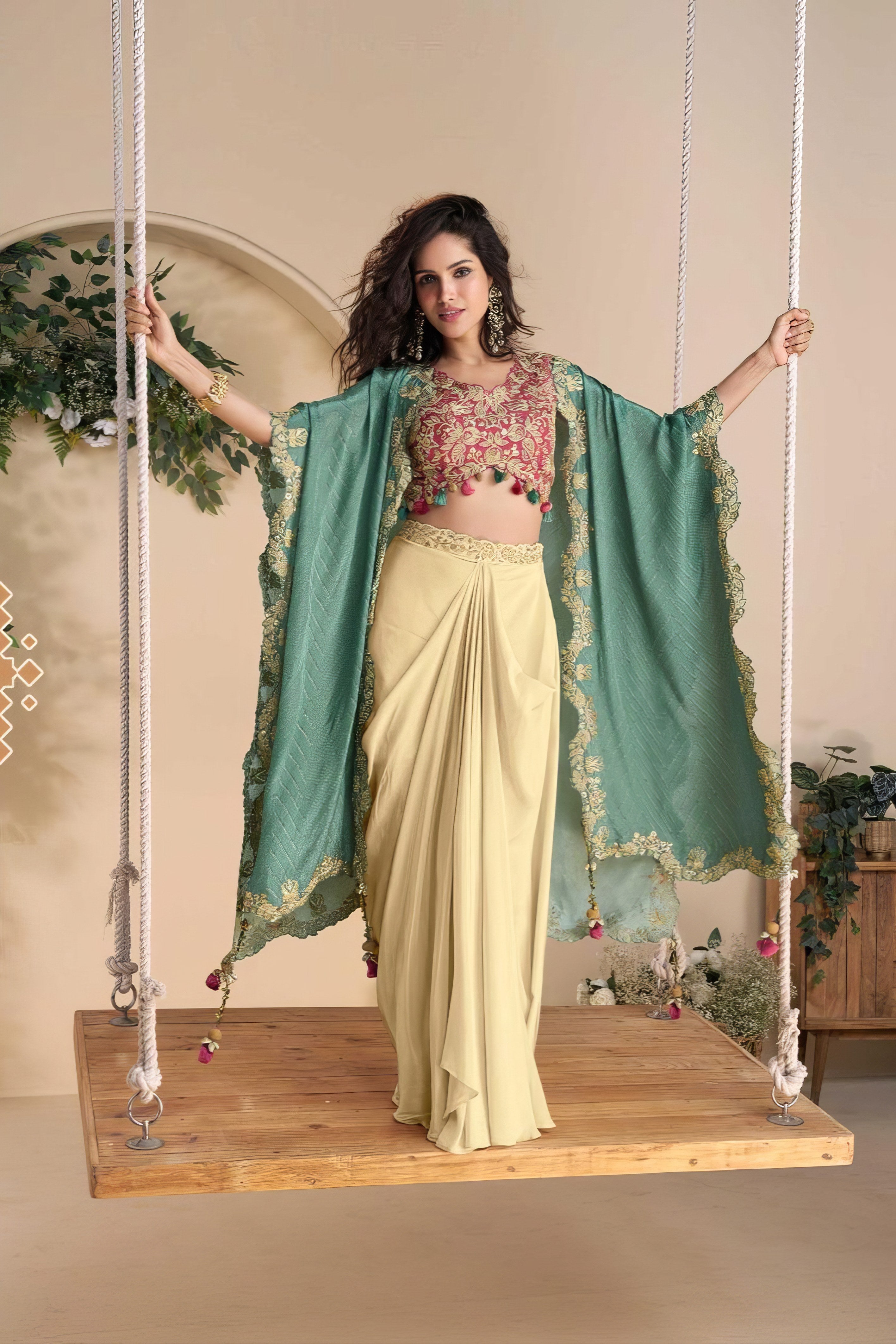 Premium Real Chinon Silky Lehenga LXLG0020