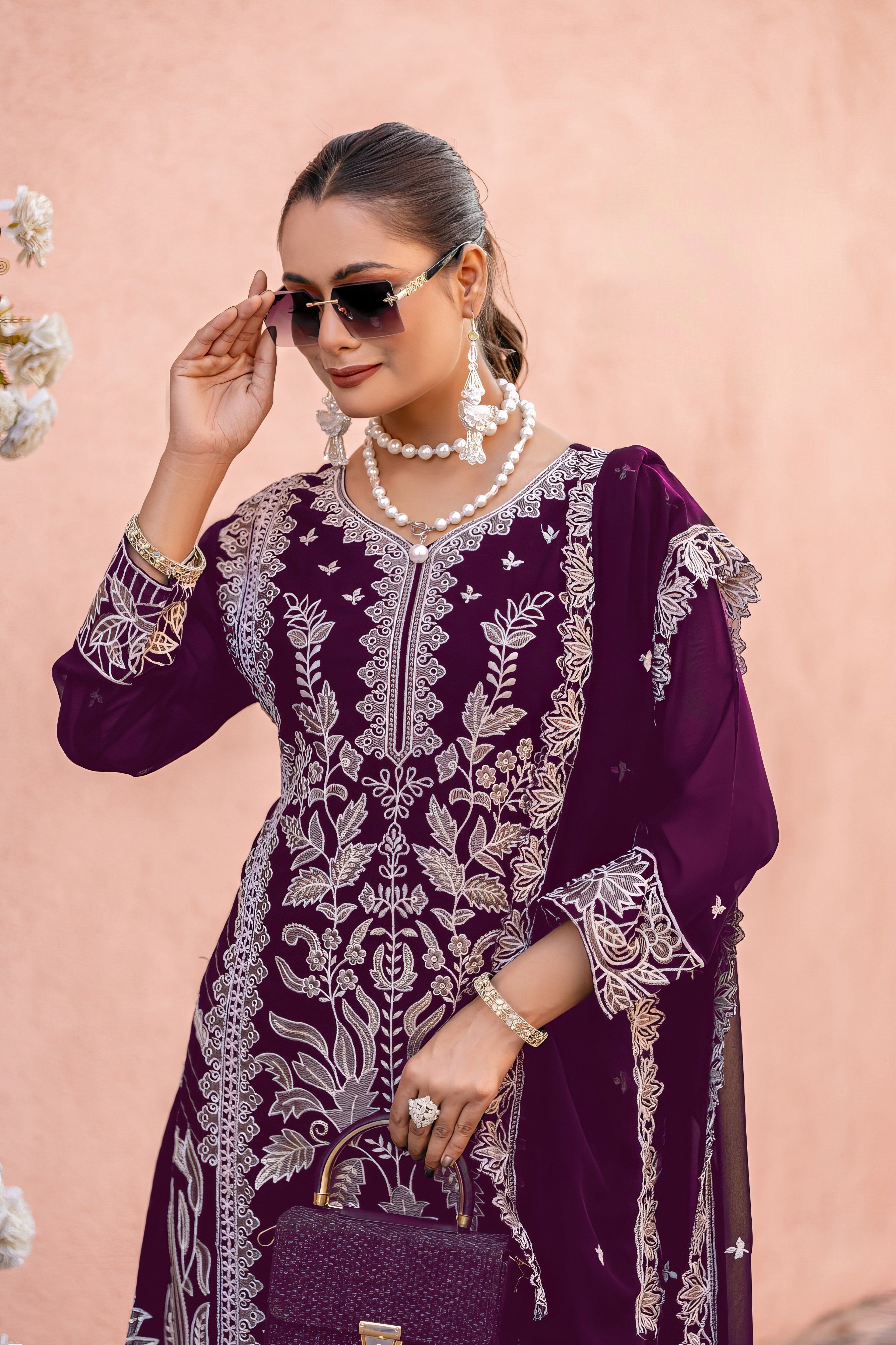 Aamira Handworked Pakistani Suit LXPK0077