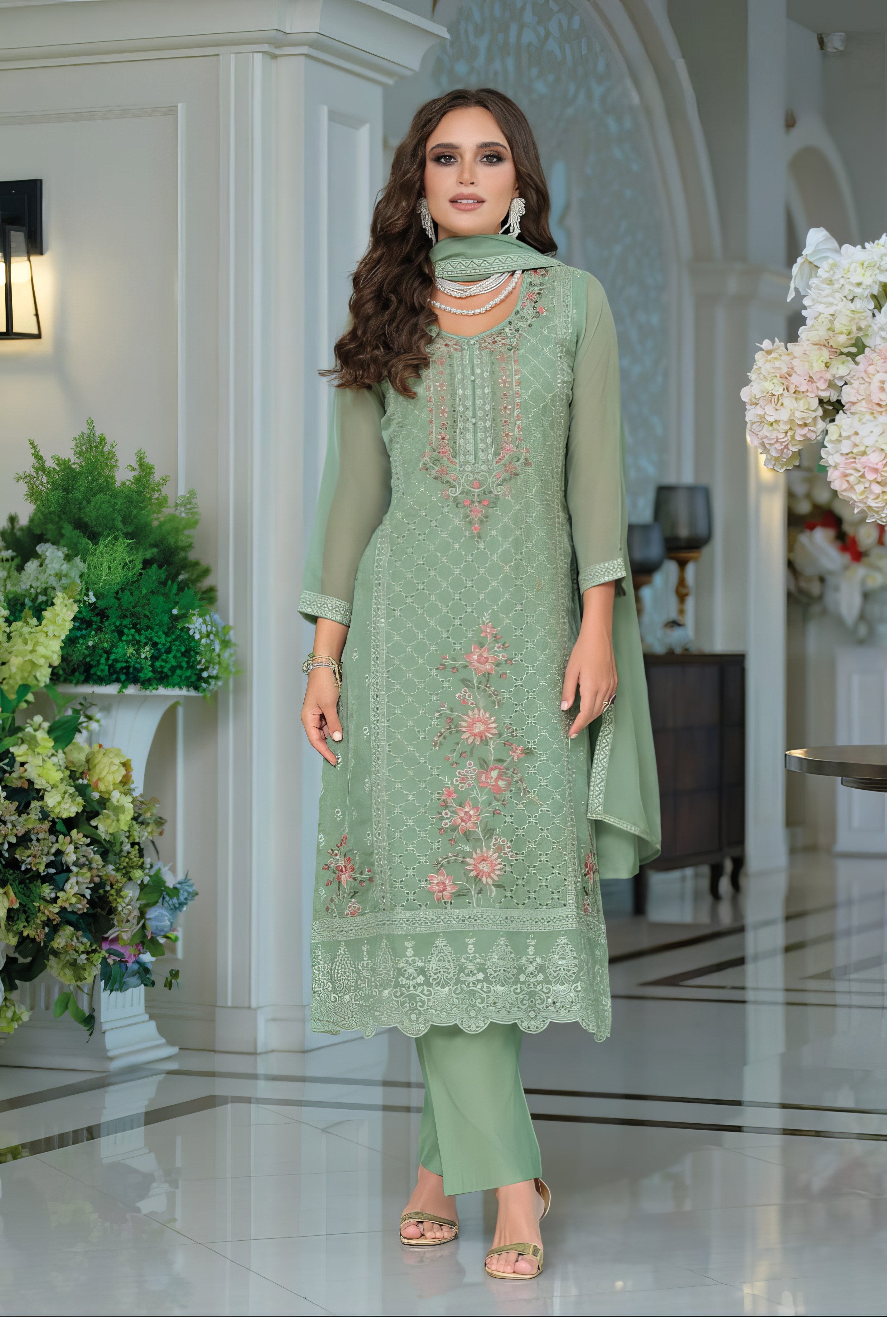 Zunaira Embroidered Pakistani Suit LXPK0081