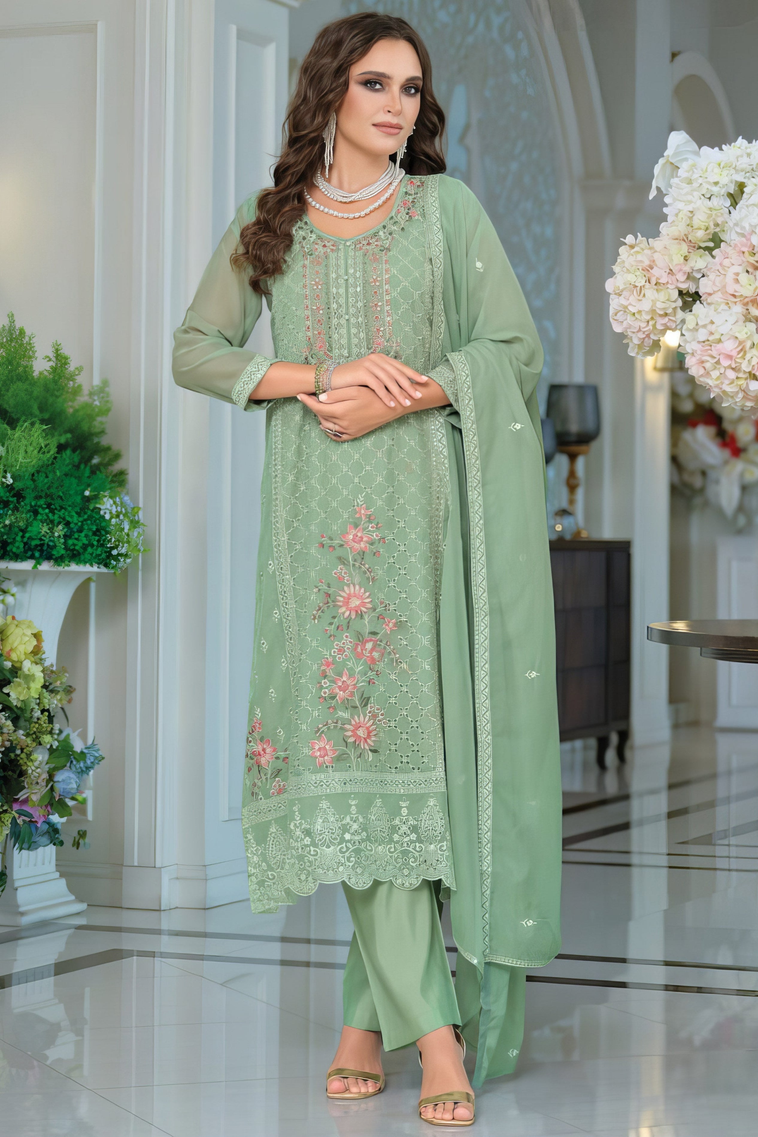 Zunaira Embroidered Pakistani Suit LXPK0081