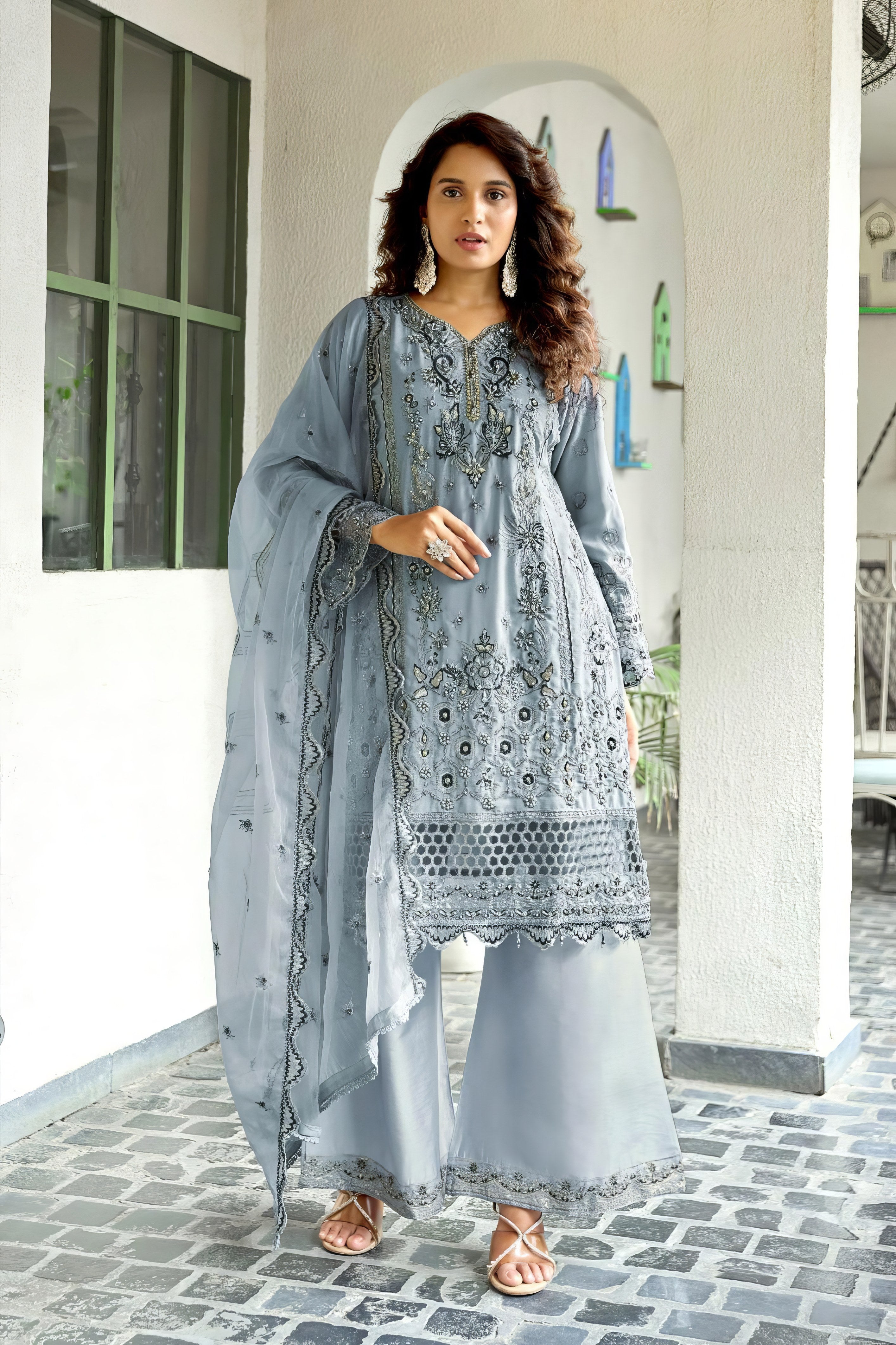 Full Embroidered Premium Pakistani Suit LXPK0097