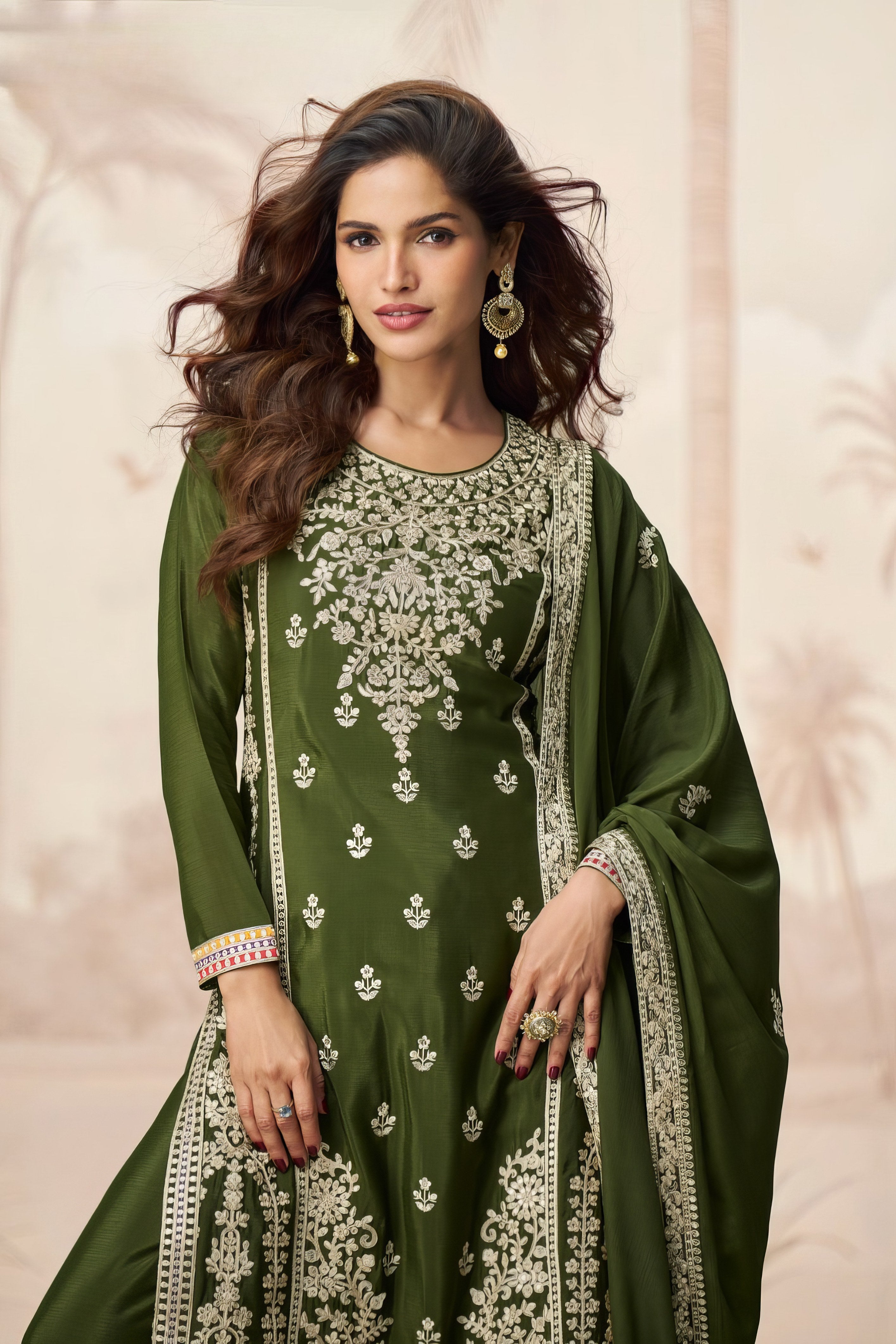 Embroidred Premium Plazzo Suit LXSR0092