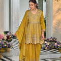 Embroidered Chinon Sharara Suit LXSR0098