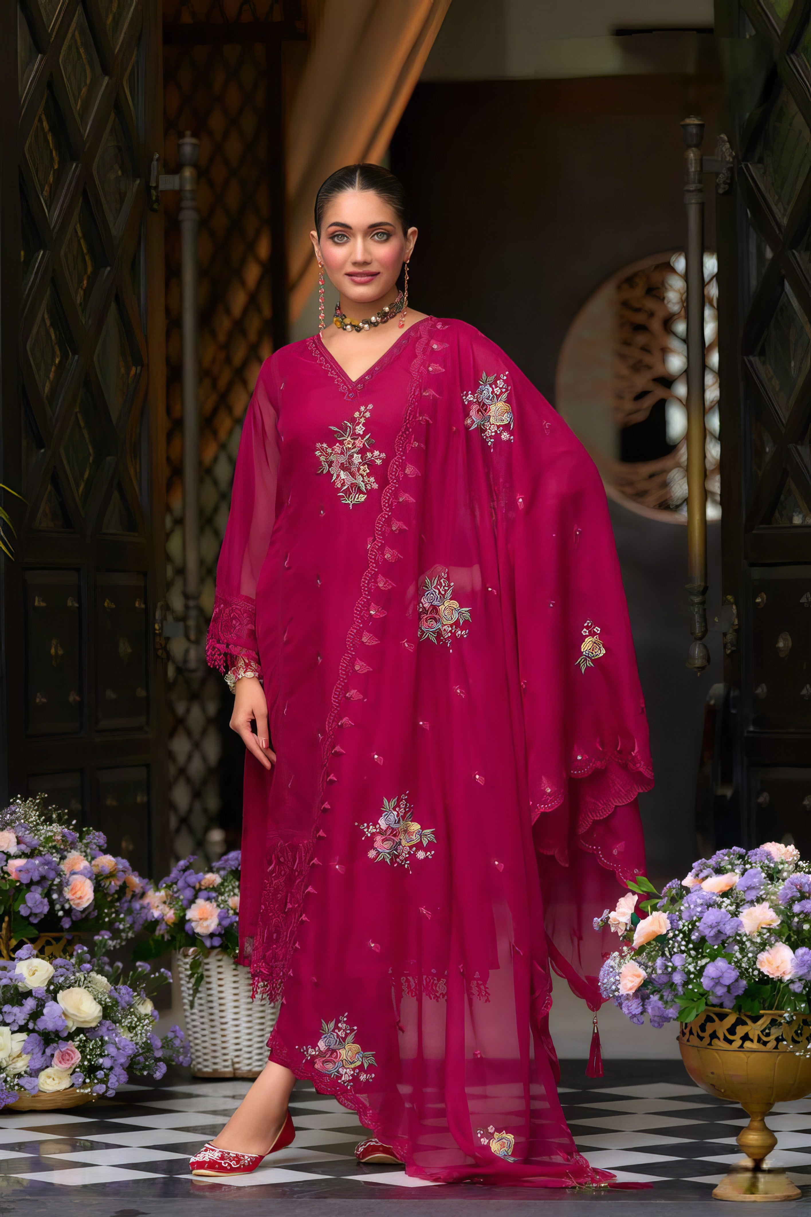 Blooming Organza Pakistani Suit LXPK0089