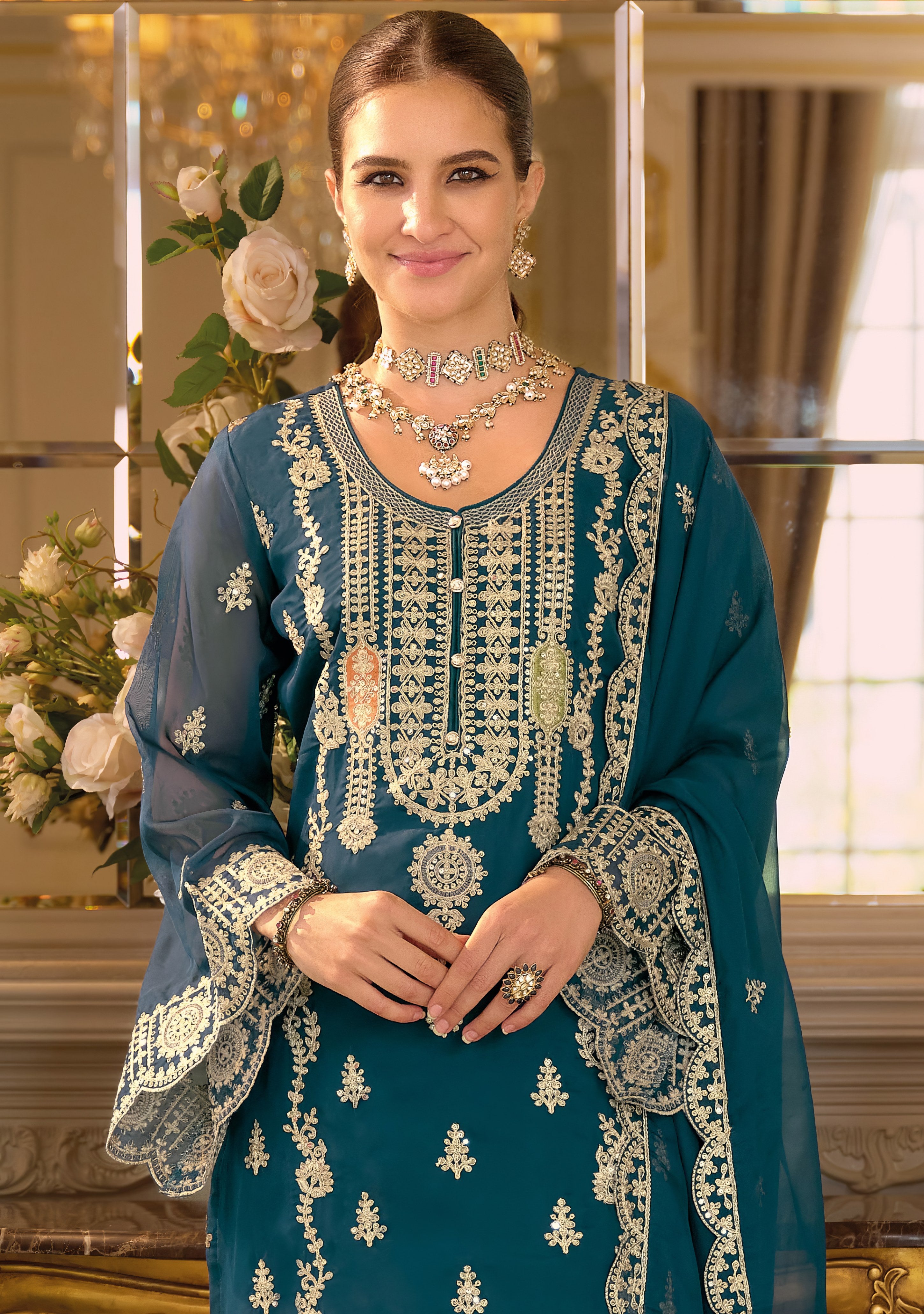 Organza Elegance Pakistani Suit LXPK0090