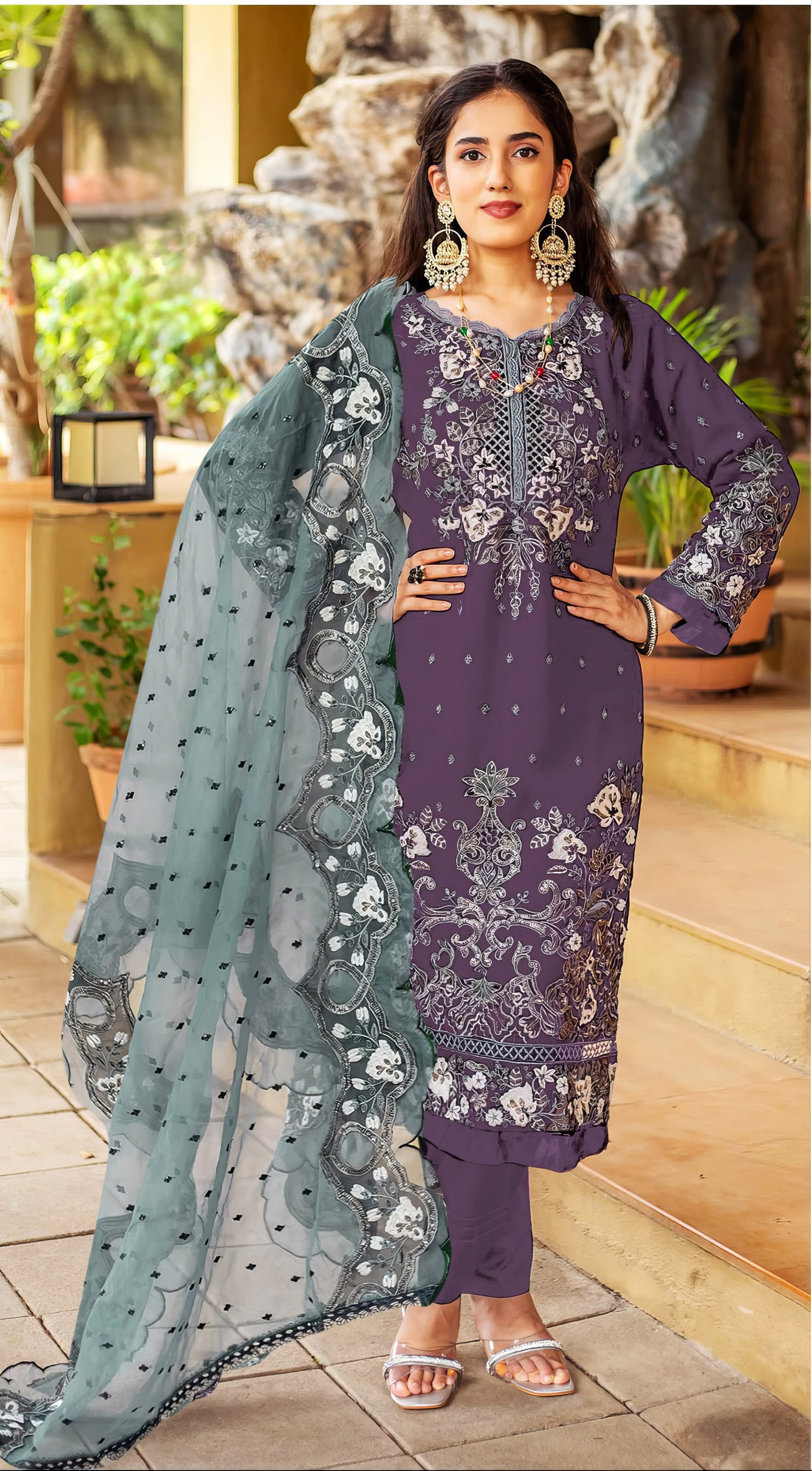 Organza Bloom Pakistani Suit EAPK0079