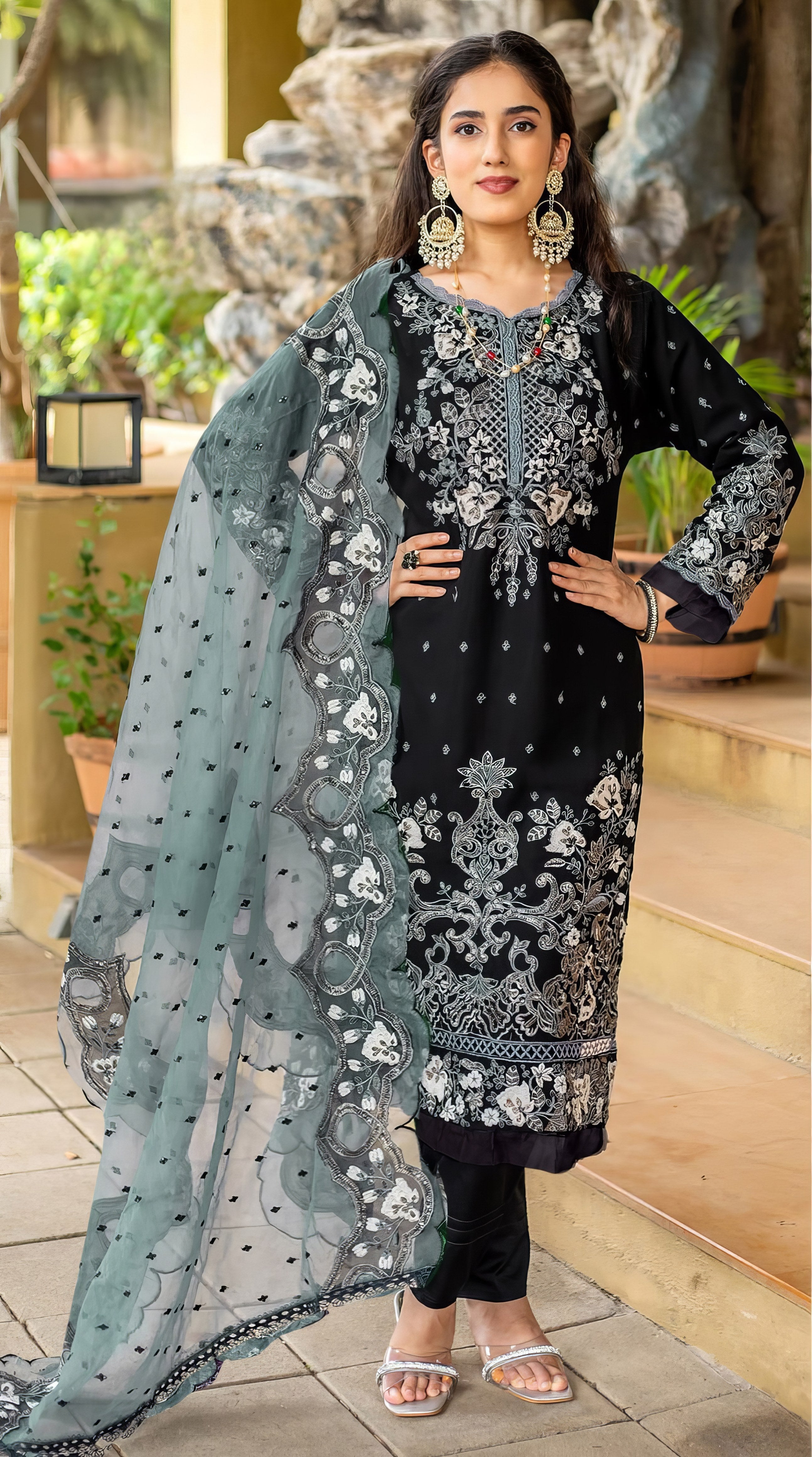 Organza Bloom Pakistani Suit EAPK0079