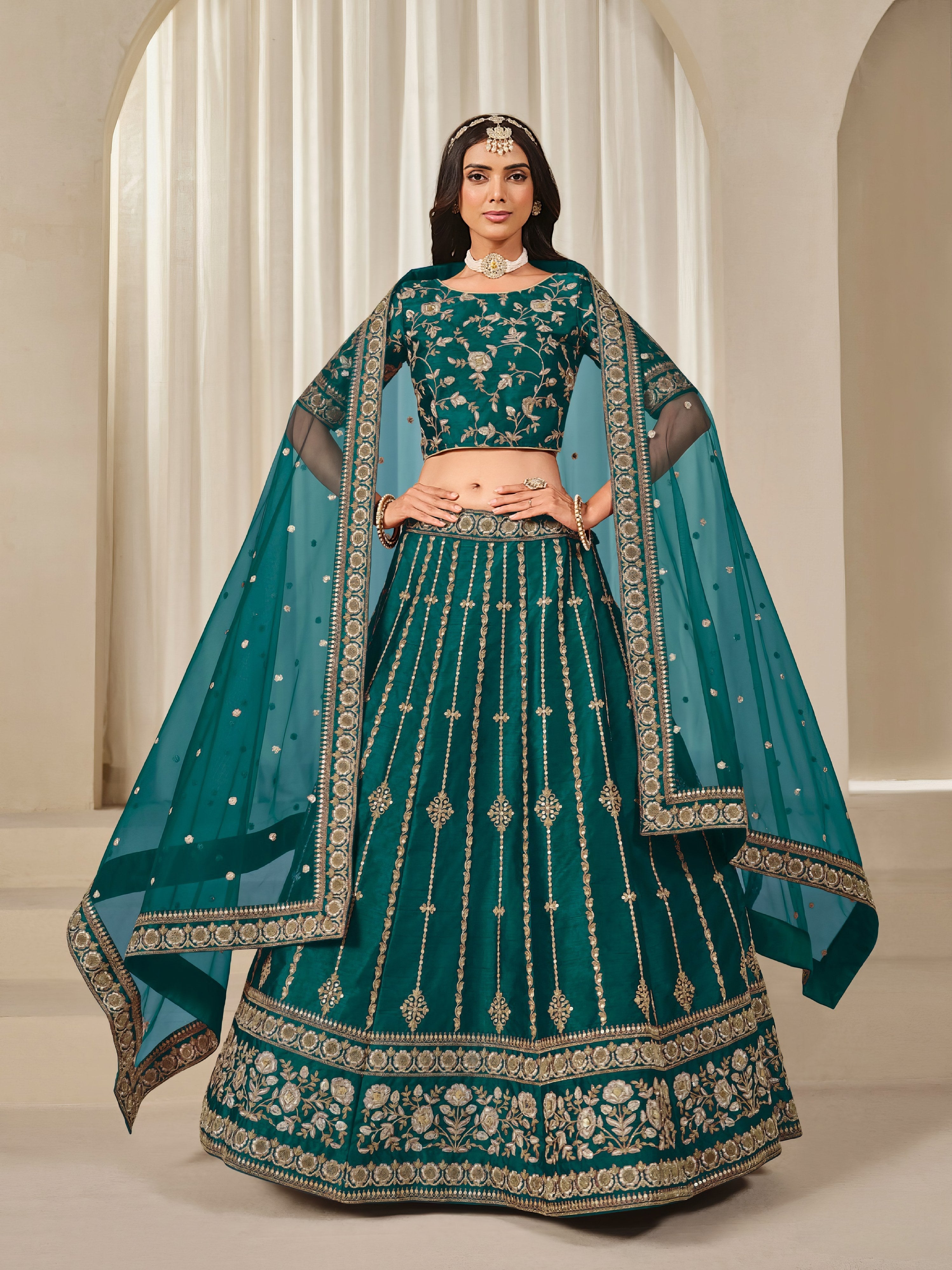 Aarvi Art Silk Lehenga LXLG0027