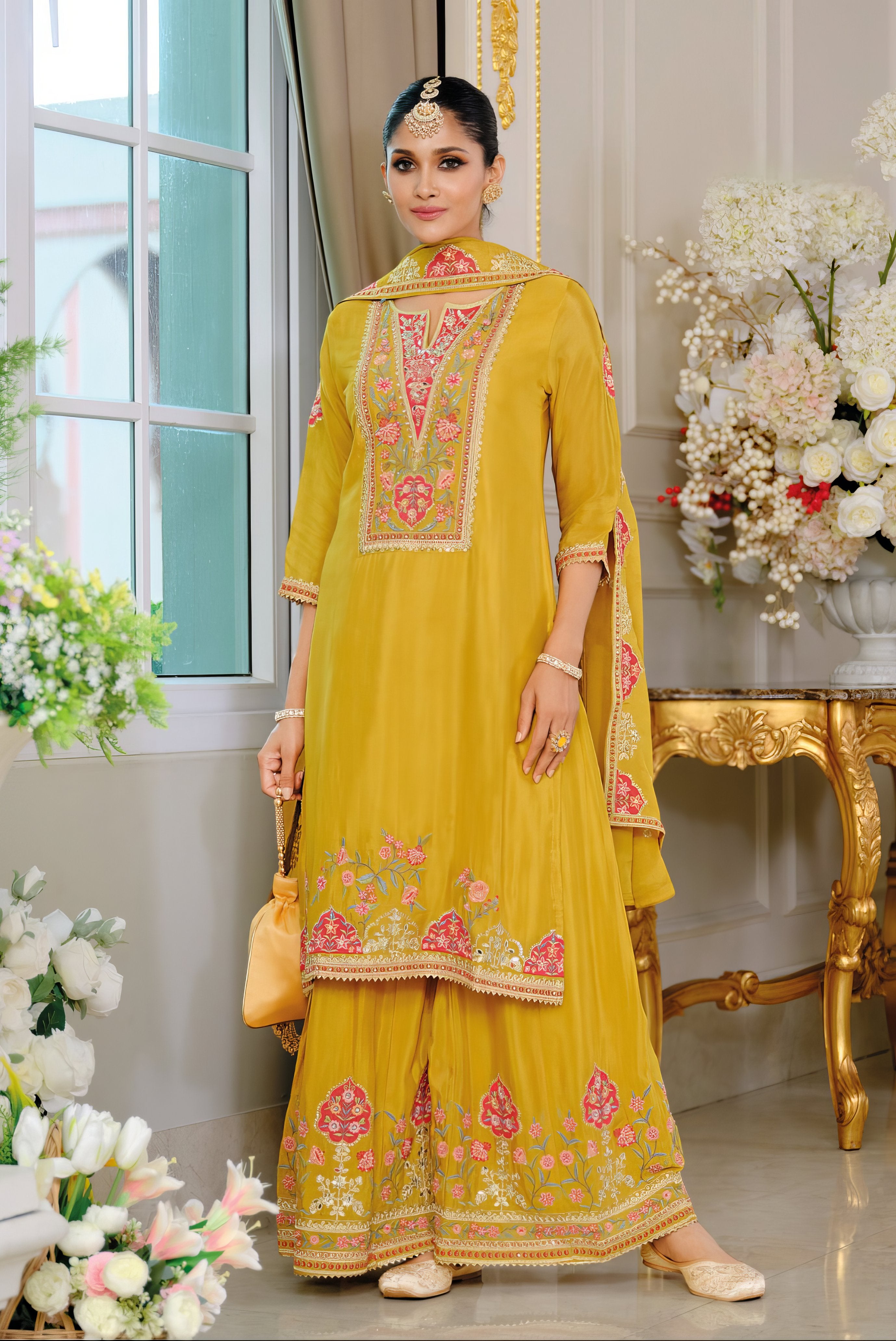 Heavy Chinon Fab Sharara Set LXSR0107