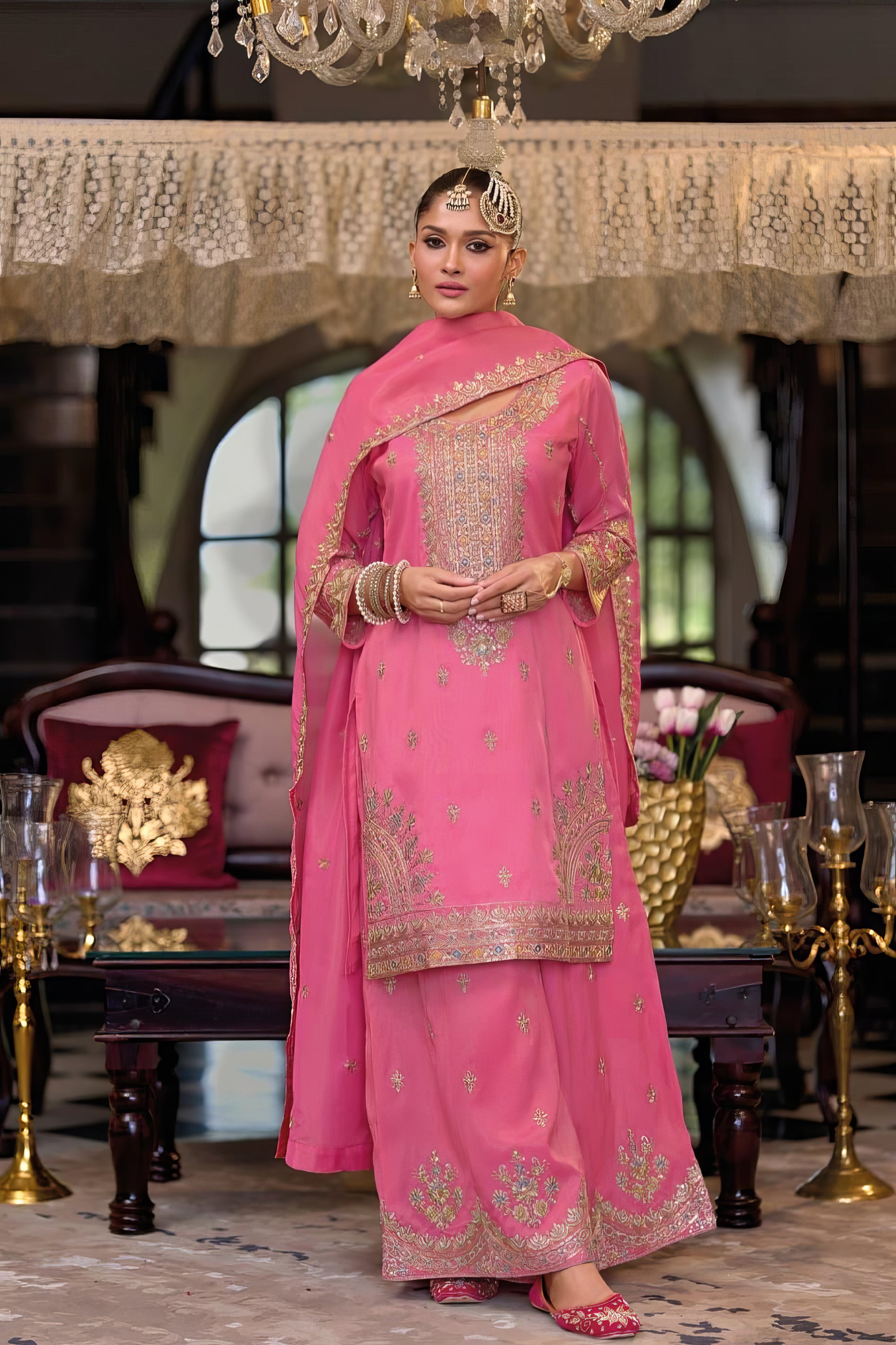 Embroidered Sharara Set LXSR0109