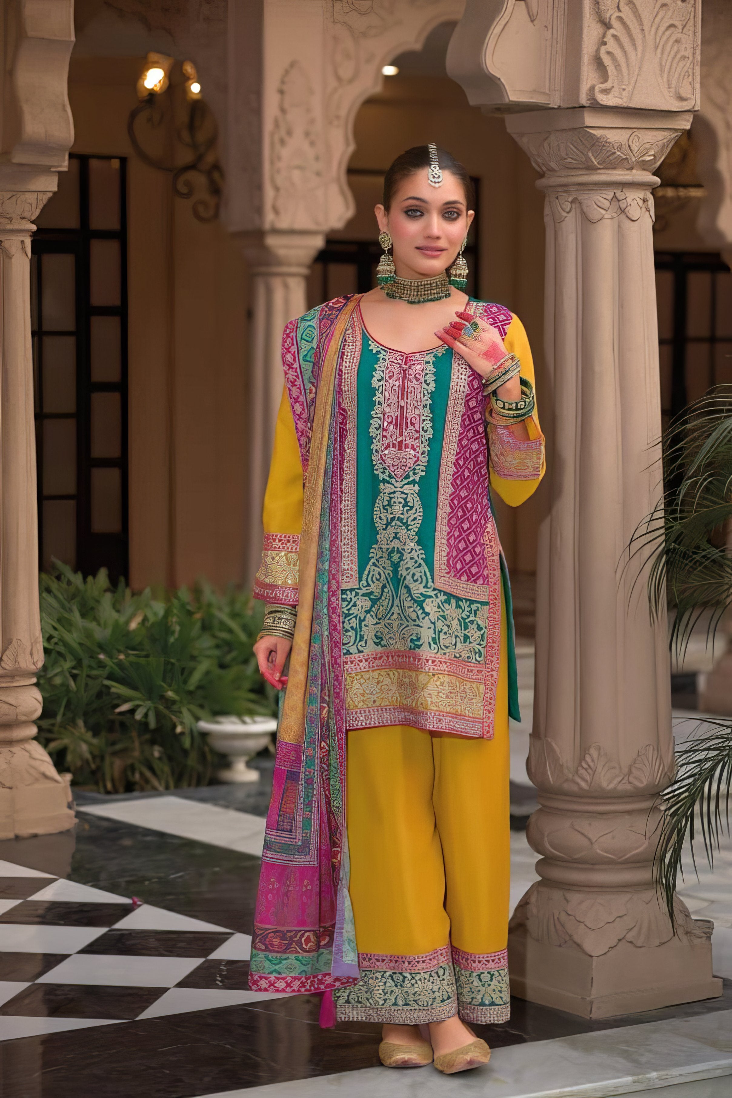 Chinoraah Royal Sharara Set LXSR0110