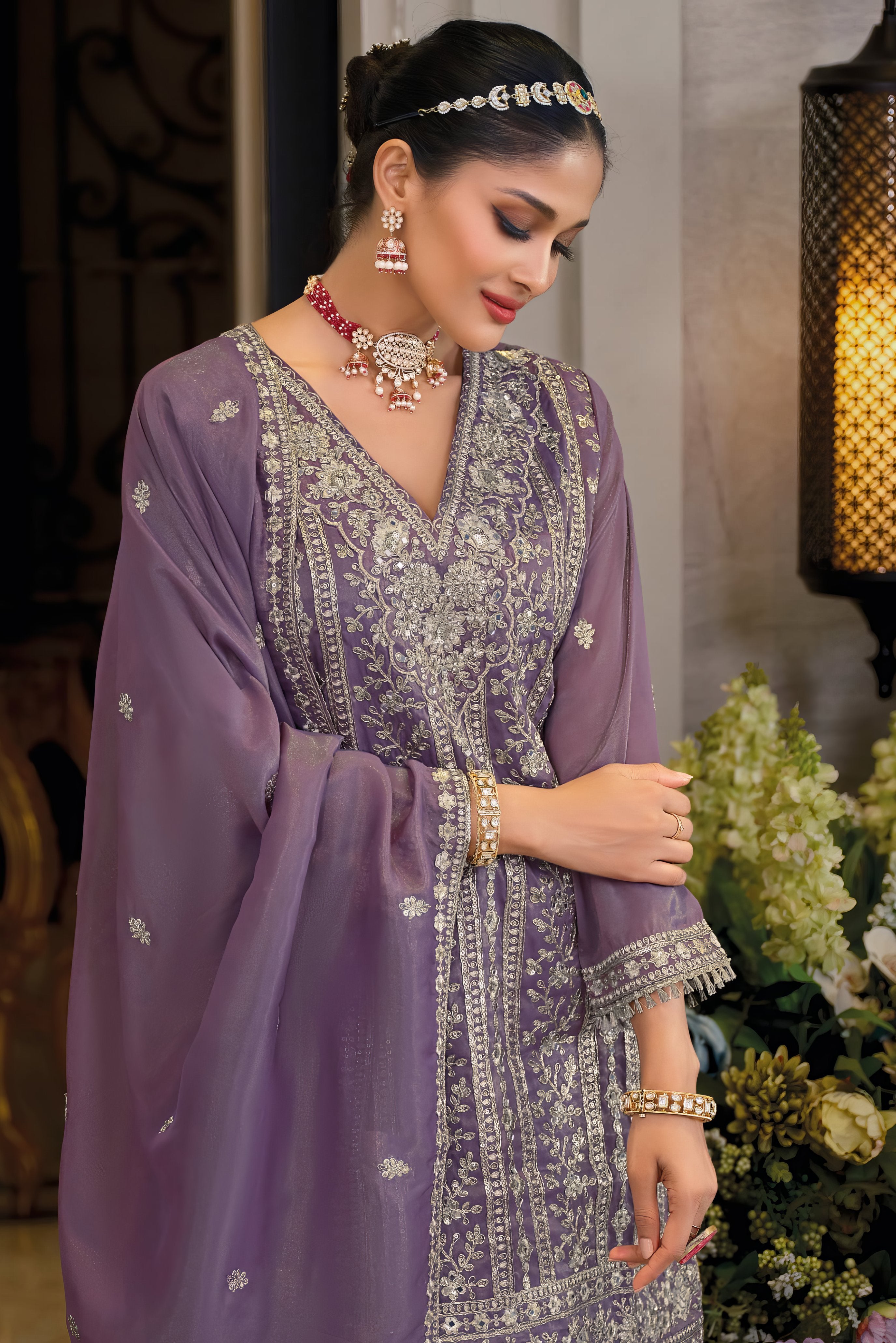 Heavy Chinon Fab Sharara Set LXSR0112