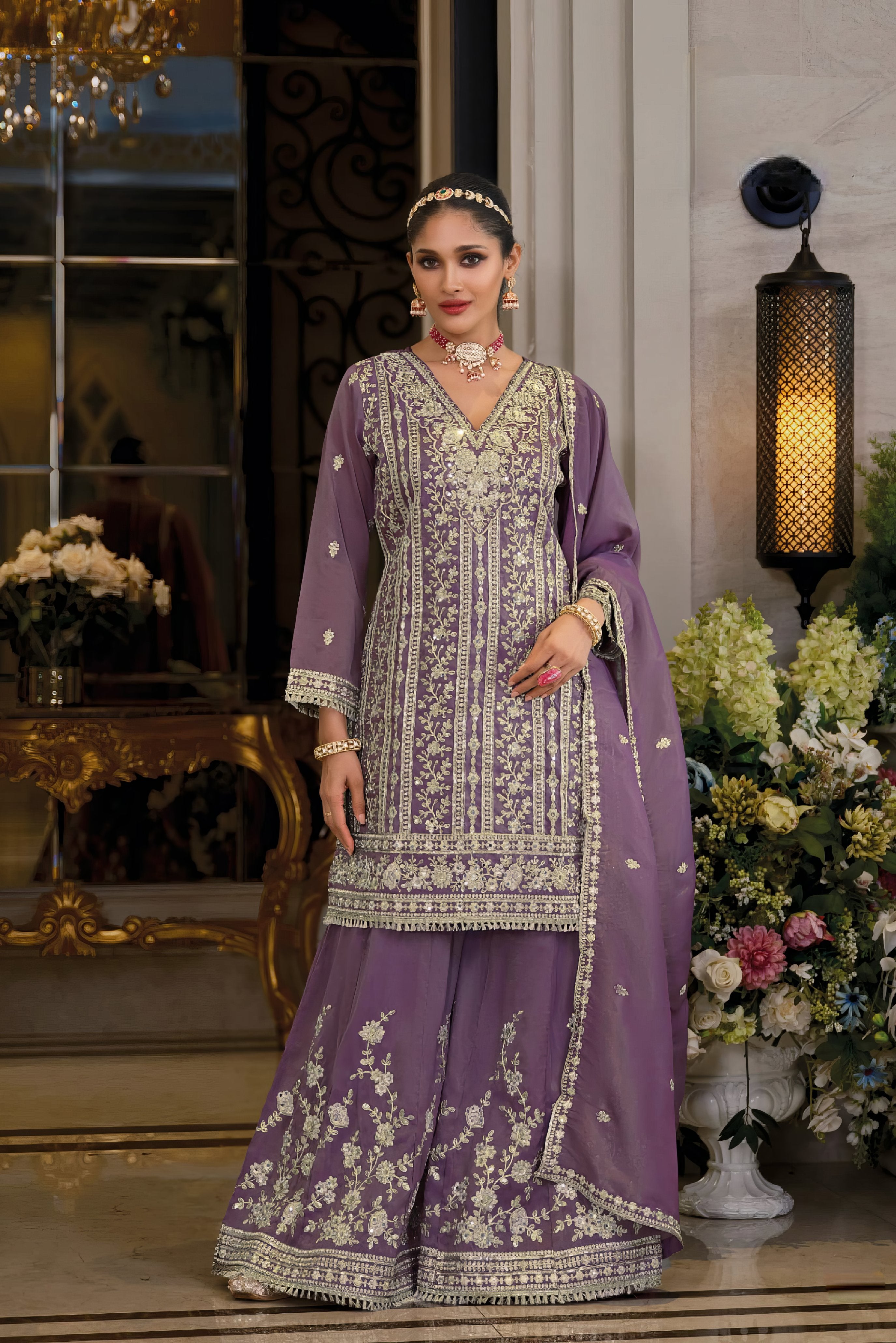 Heavy Chinon Fab Sharara Set LXSR0112