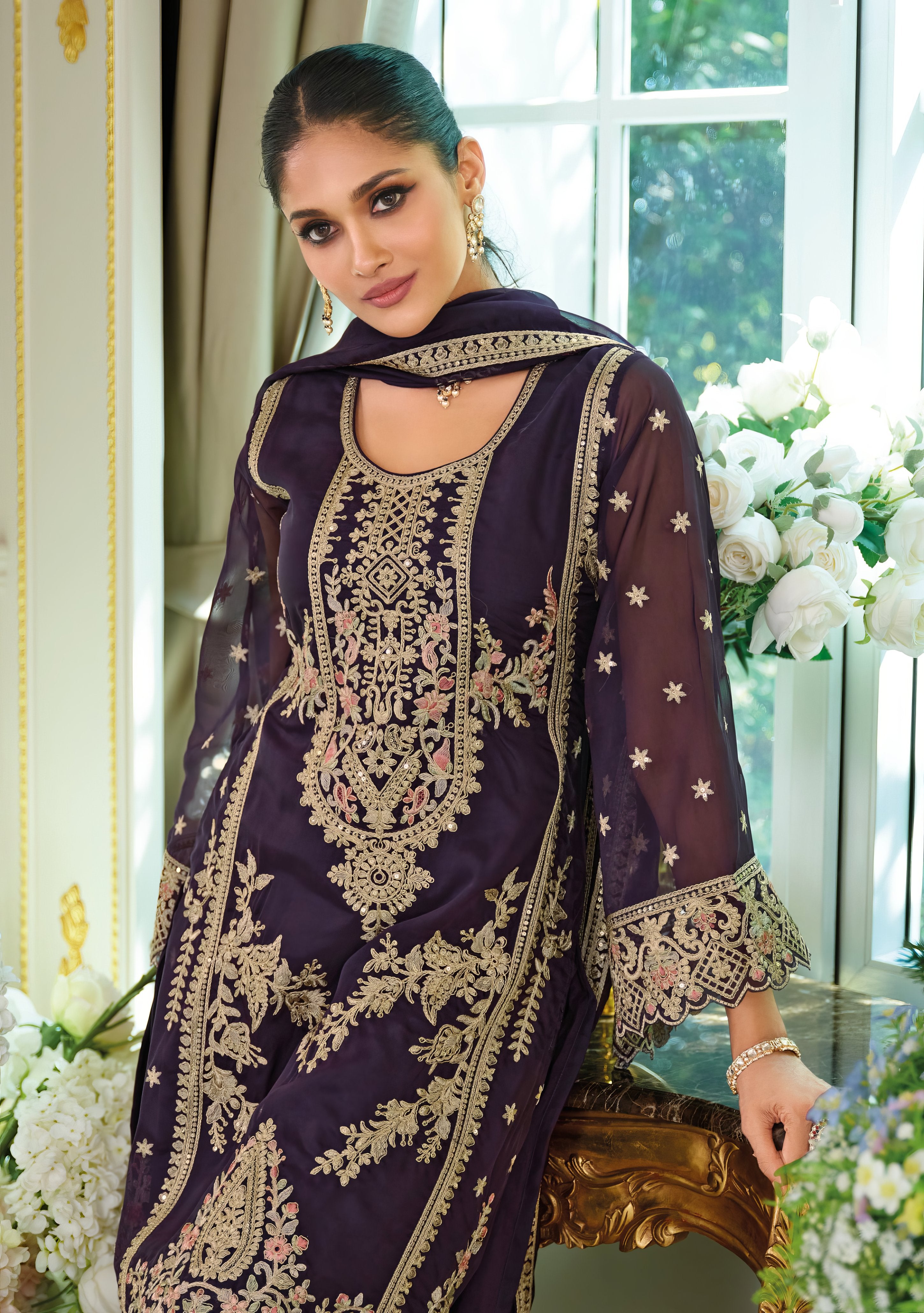 Organza Bloom Pakistani Suit LXPK0093